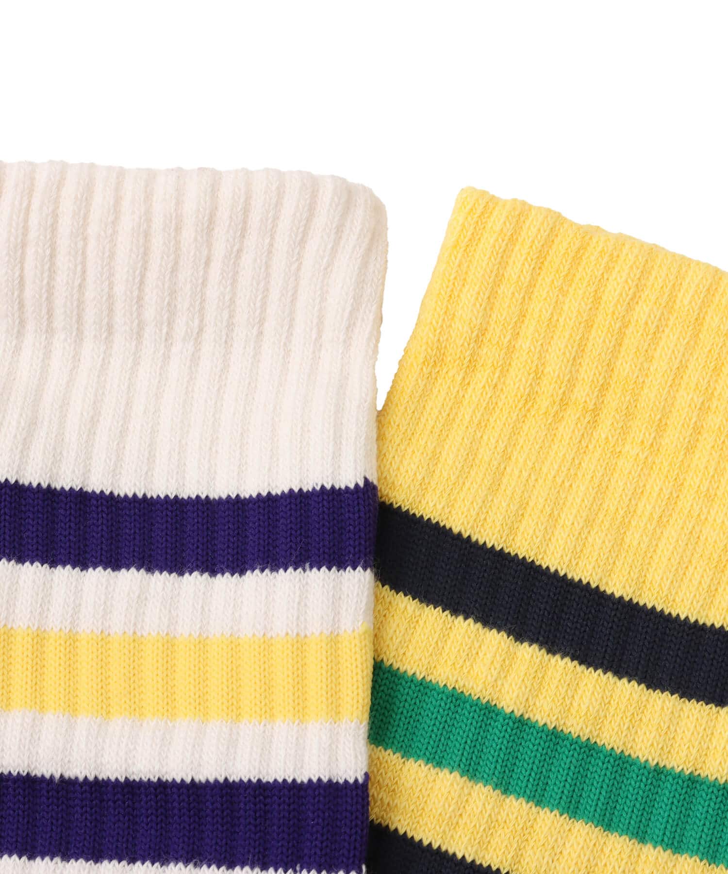 adidas WALES BONNER JABBAR 3-STRIPES SOCKS チョークホワイト/スプリングイエローの画像