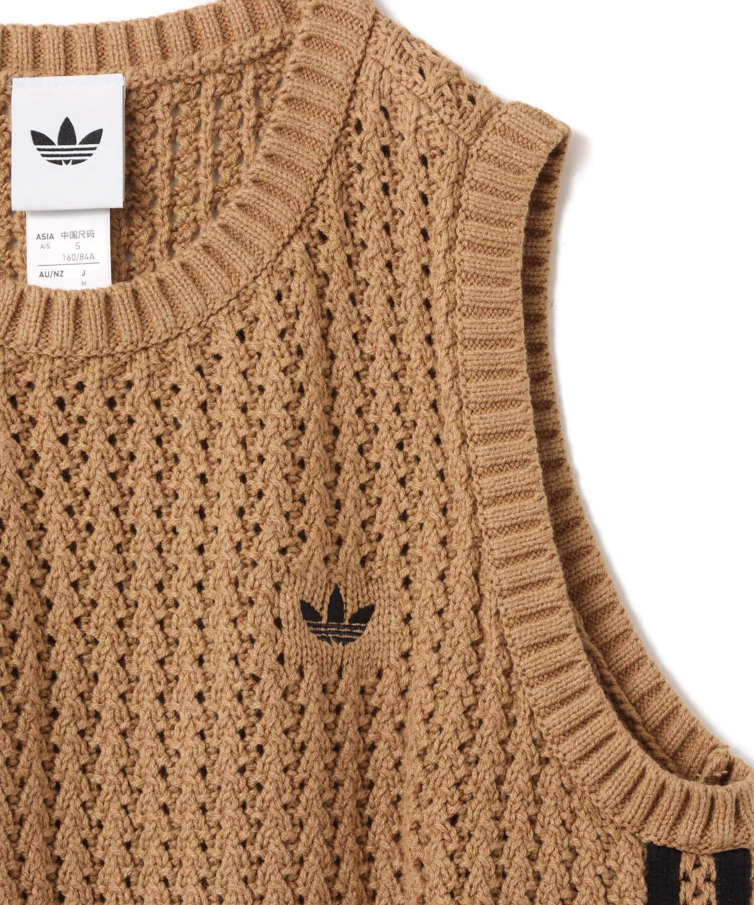 adidas ADICOLOR KNITTED VEST カードボードの画像