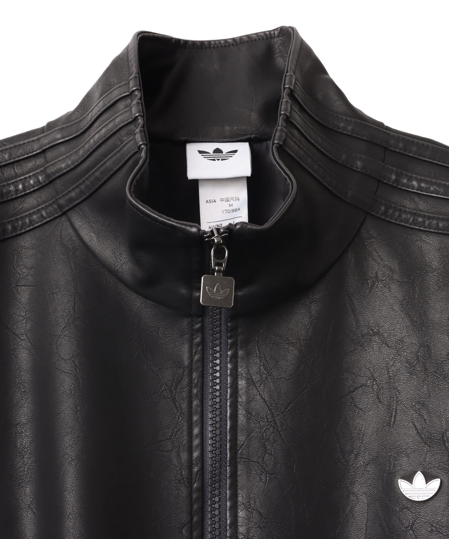 adidas PLEATHER FIREBIRD OVERSIZED TRACKTOP ユーティリティブラックの画像