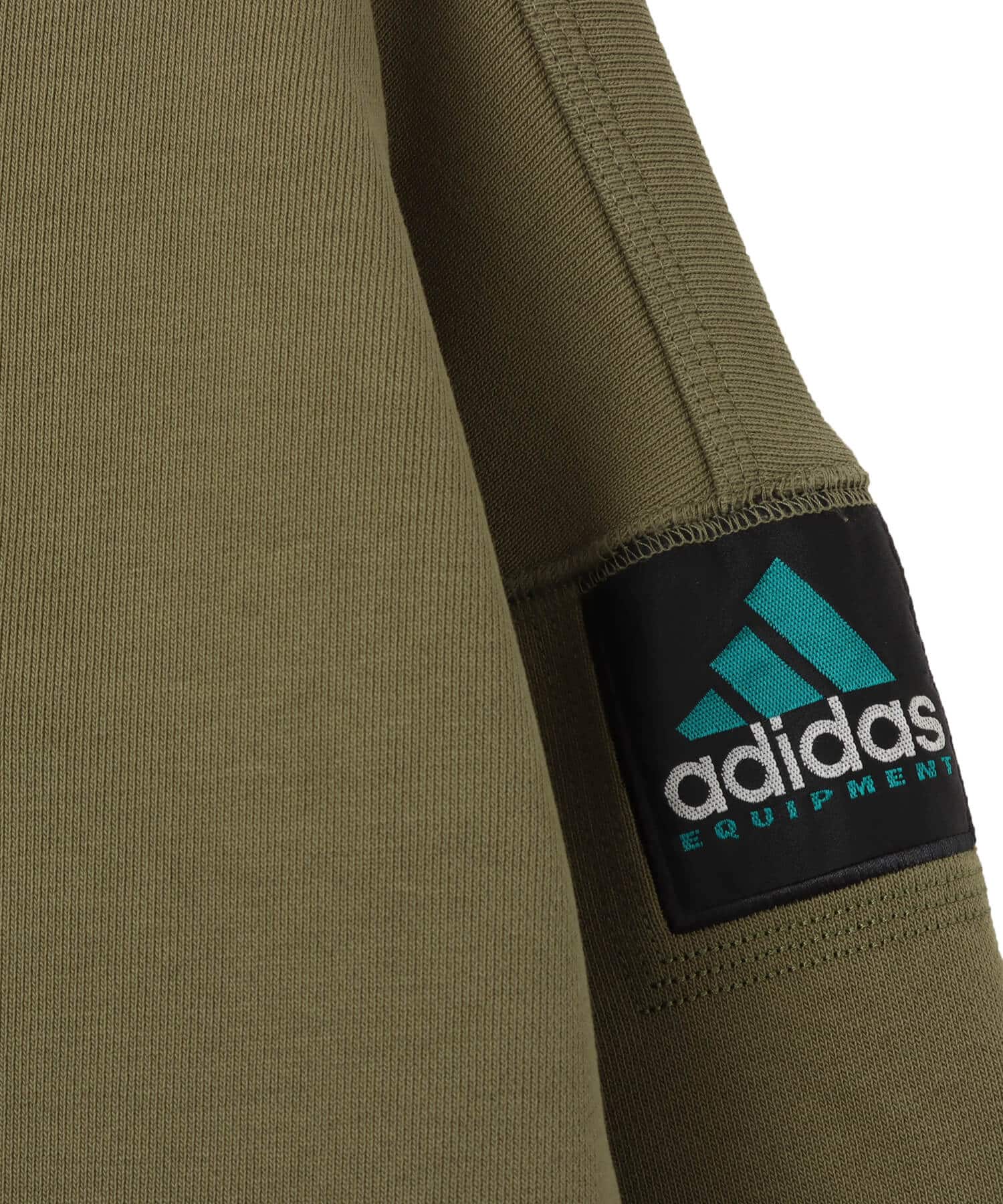 adidas EQUIPMENT BLOCKED HALF-ZIP フォーカスオリーブ/ブラックの画像