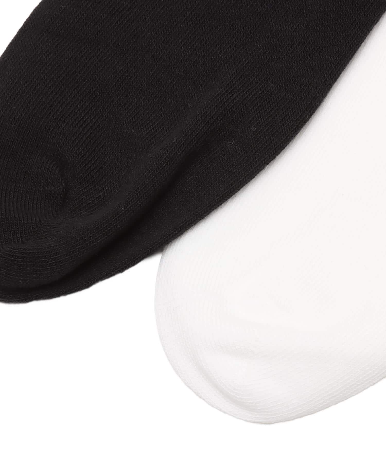 adidas RUFFLE CREW SOCKS 2 PAIRS ホワイト/ブラックの画像