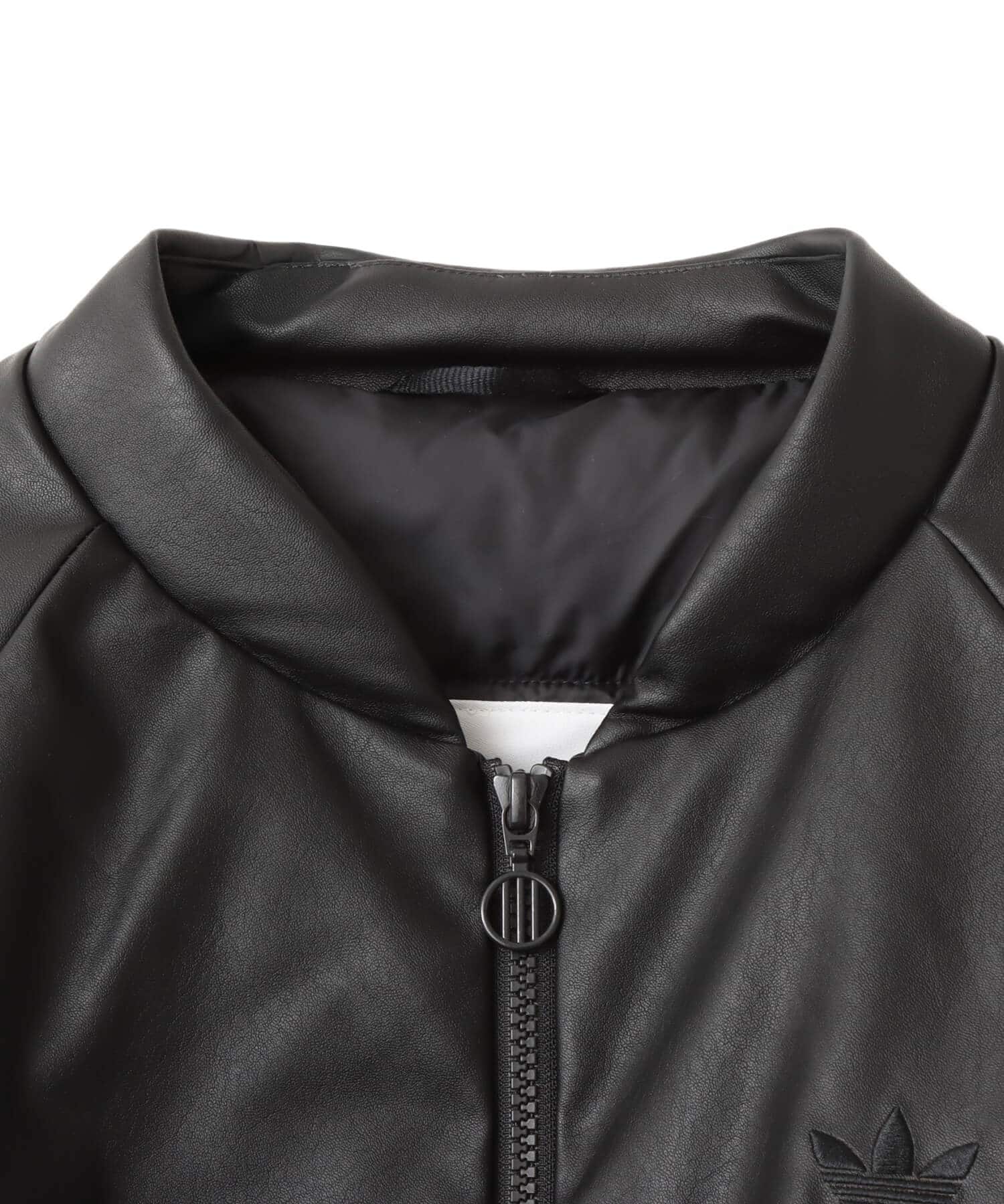 adidas PLEATHER BOMBER ブラックの画像