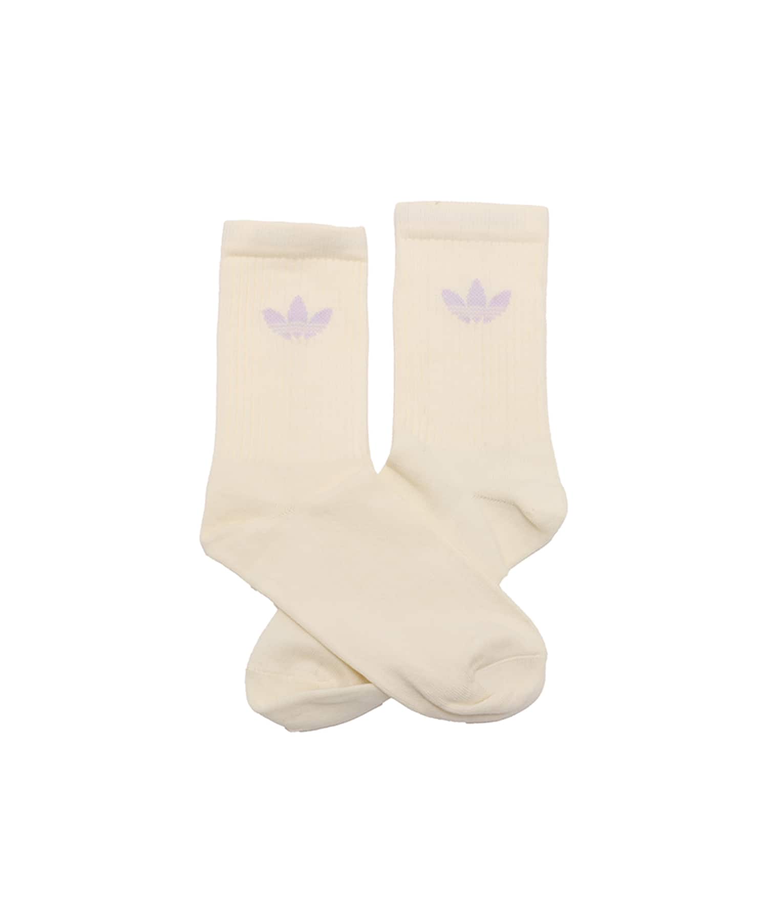 adidas TIE DYE CREW SOCKS 3 PAIRS ヘイローブラッシュ/シルバードーン/クリームホワイトの画像
