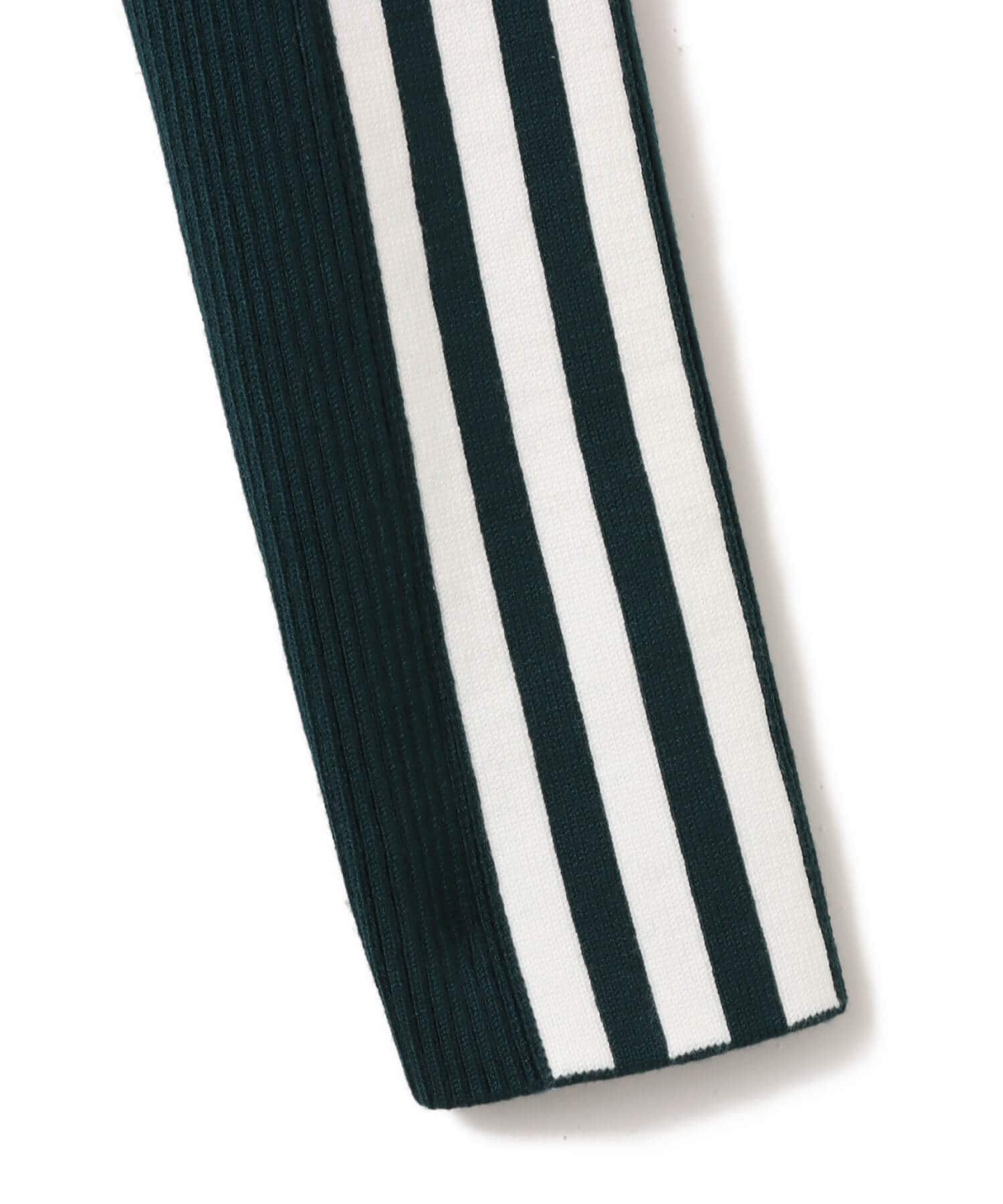 adidas ADICOLOR  3 STRIPES SLIM KNIT TRACK TOP オーロラアイビーの画像