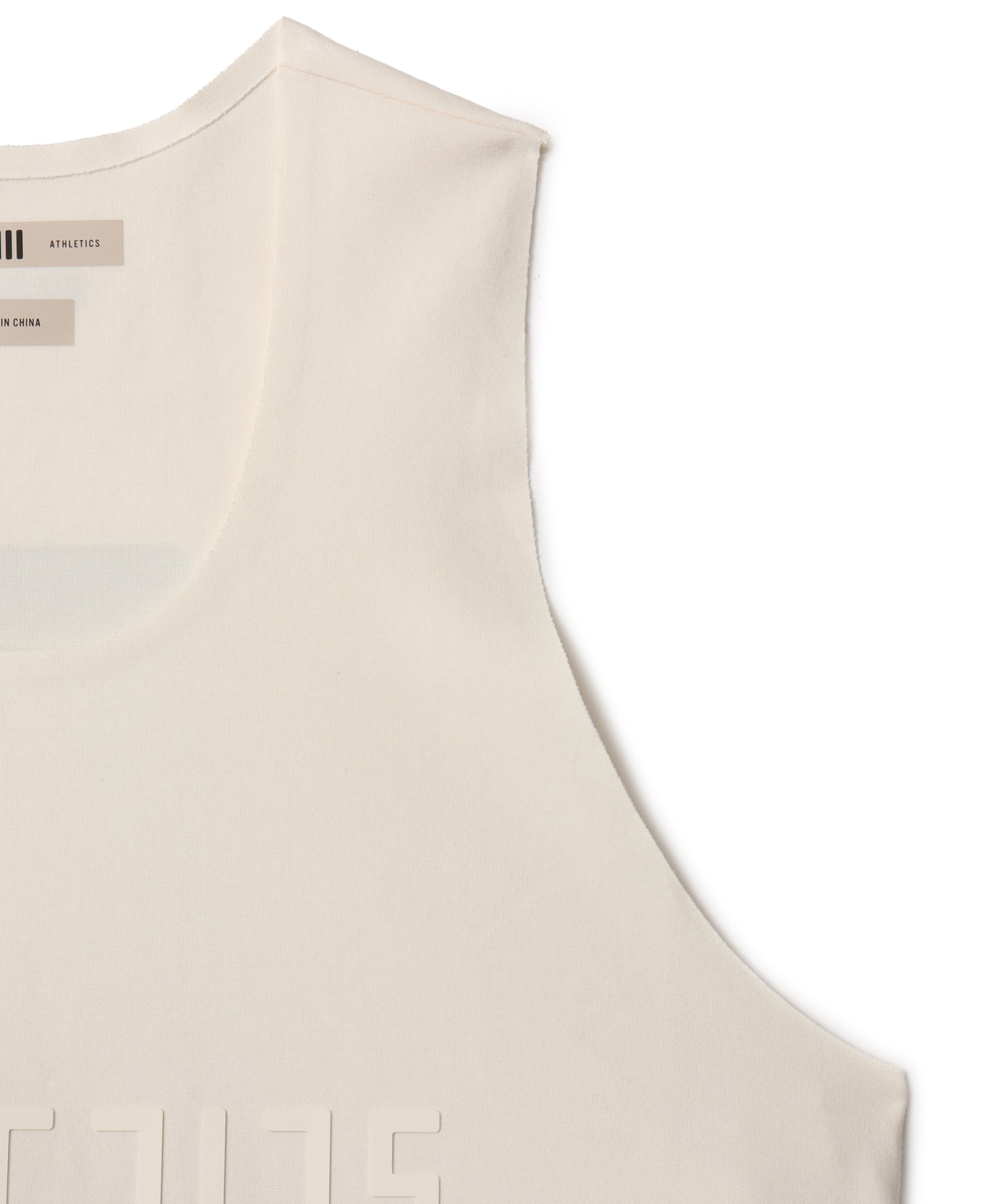 adidas FEAR OF GOD ATHLETICS PERFORMANCE TANK クリームホワイトの画像