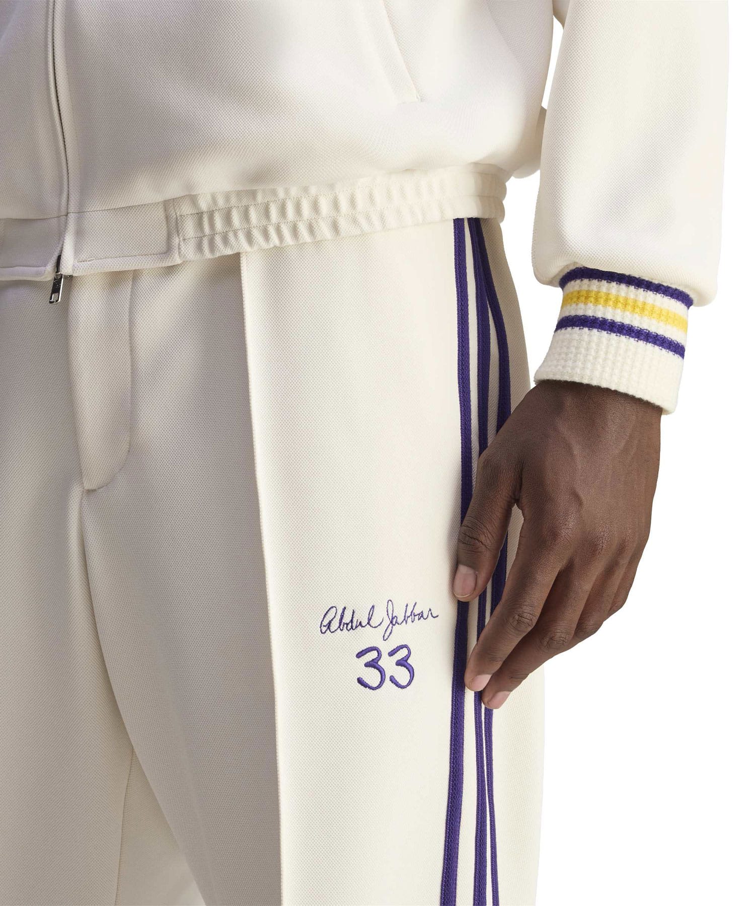 adidas WALES BONNER JABBAR 3-STRIPES TRACK PANTS チョークホワイトの画像