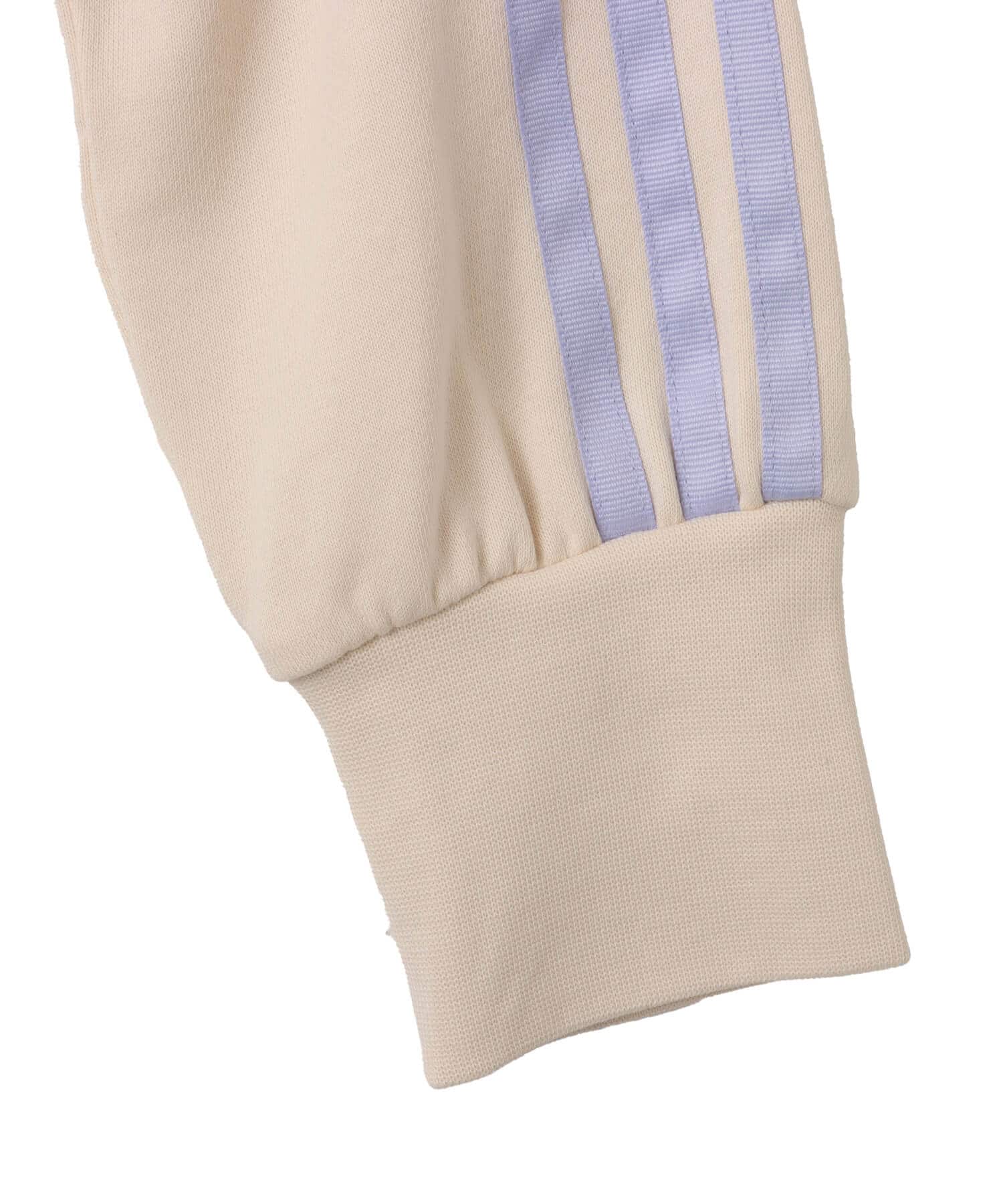 adidas CROP HALFZIP SWEAT ワンダーホワイトの画像