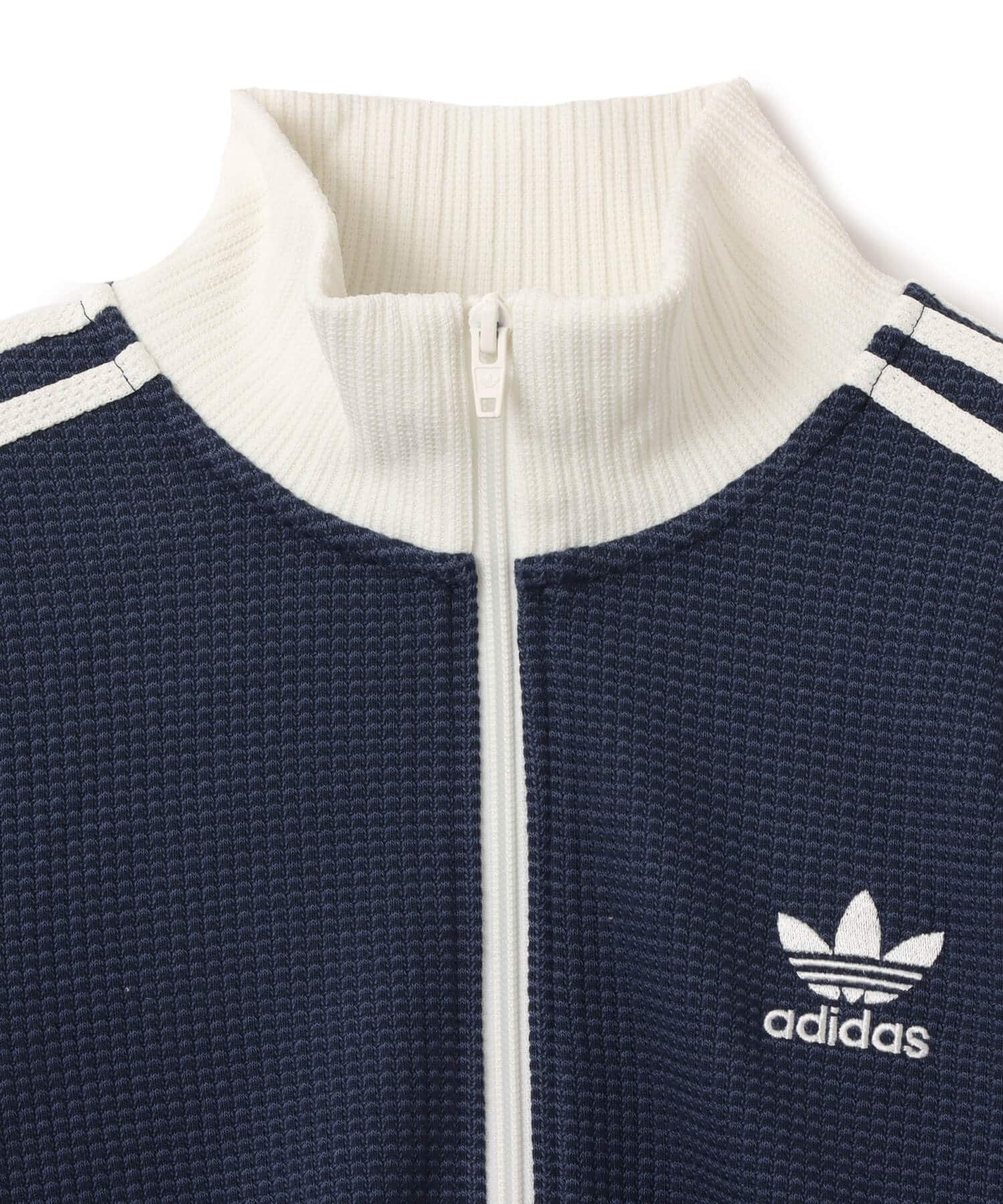 adidas CROP TRACK TOP ナイトインディゴ/オフホワイトの画像