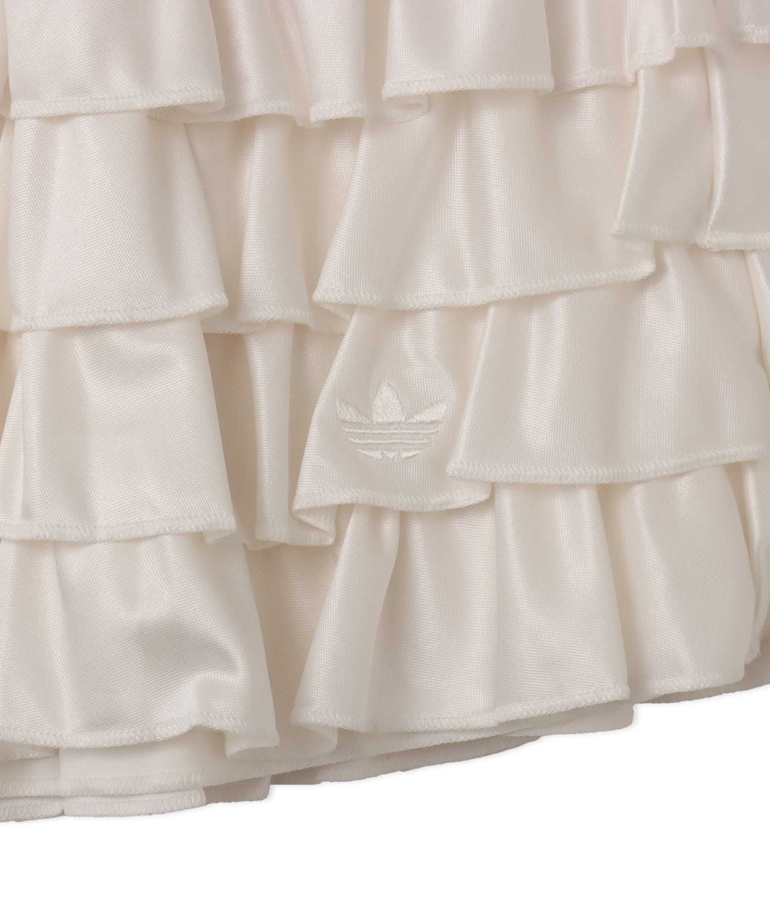 adidas LACE RUFFLE MINI SKIRT クラウドホワイトの画像