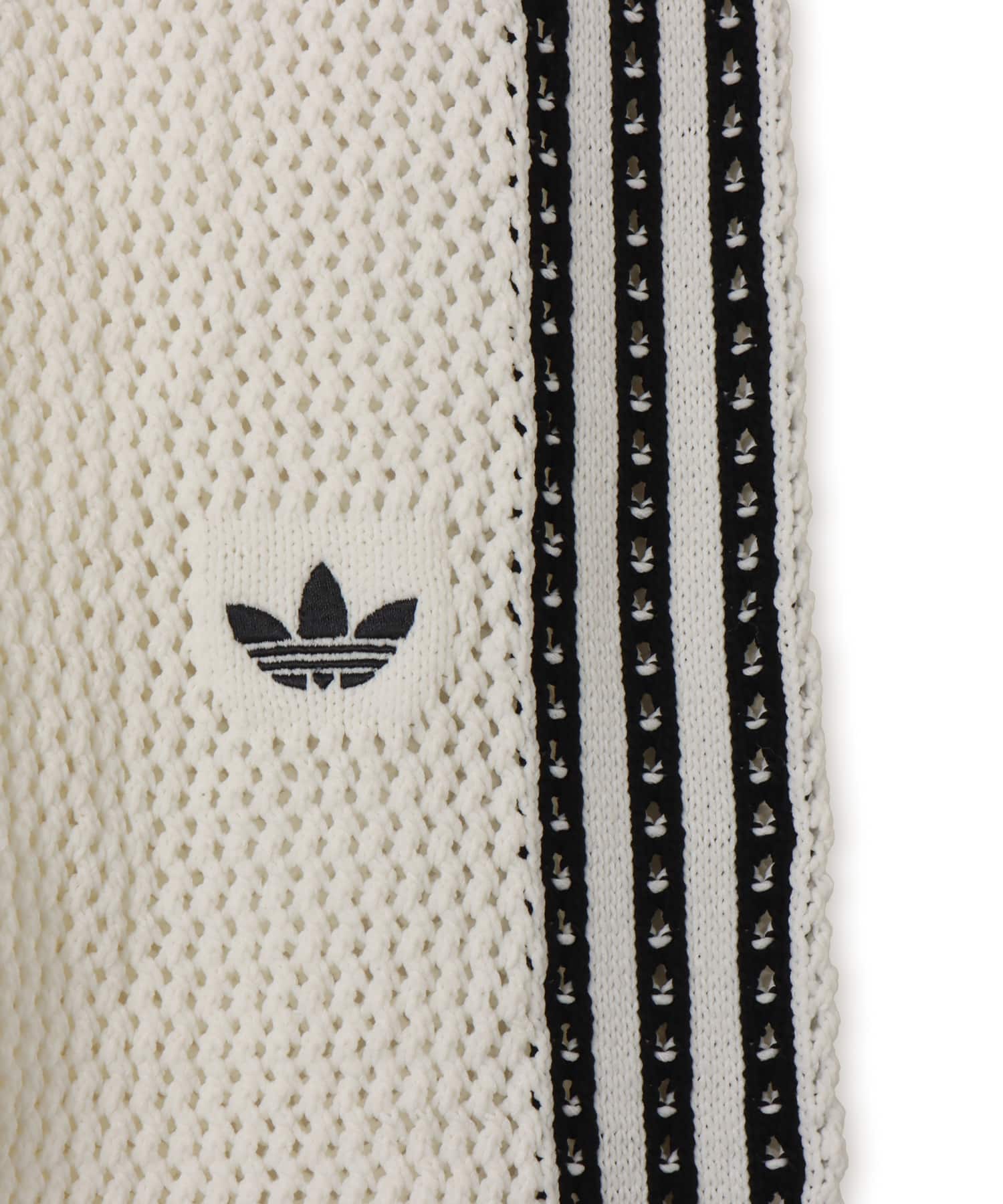 adidas KNITTED CROCHET FIREBIRD TRACKPANTS オフホワイトの画像