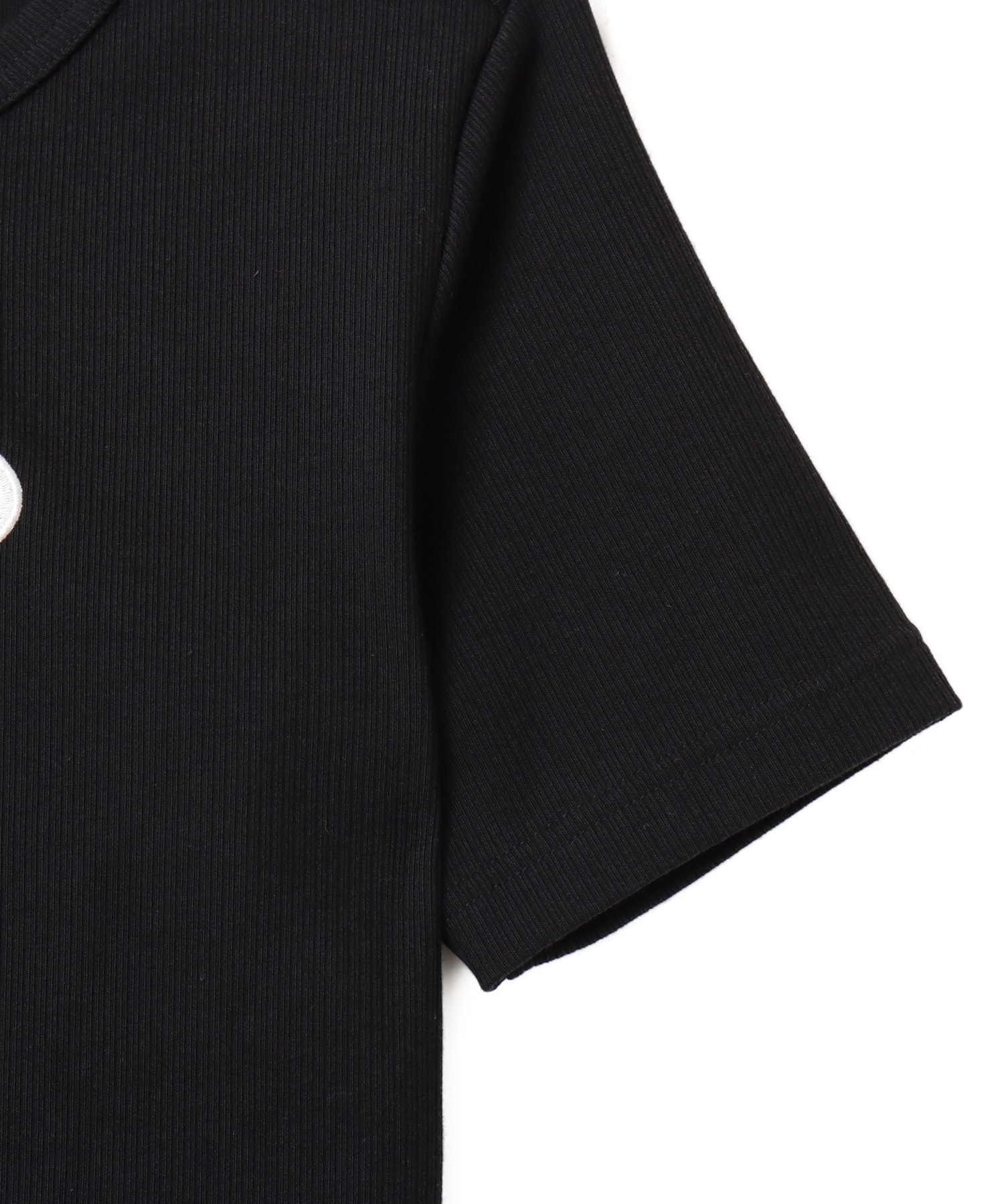 adidas CAMPUS 2000 BACK CUT OUT RIB TEE ブラックの画像
