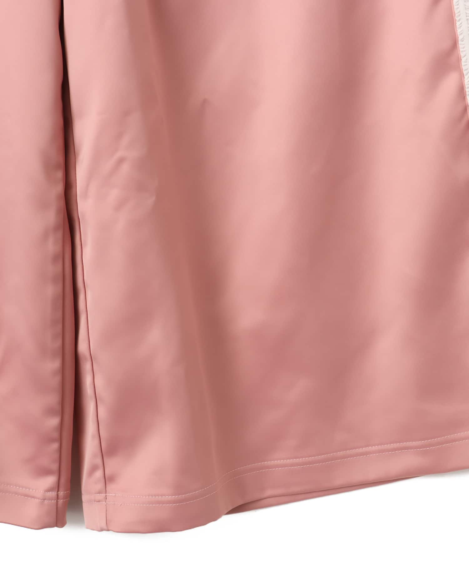 adidas SATIN WIDE LEG PANTS RUFFLE 3S ワンダーモーブの画像
