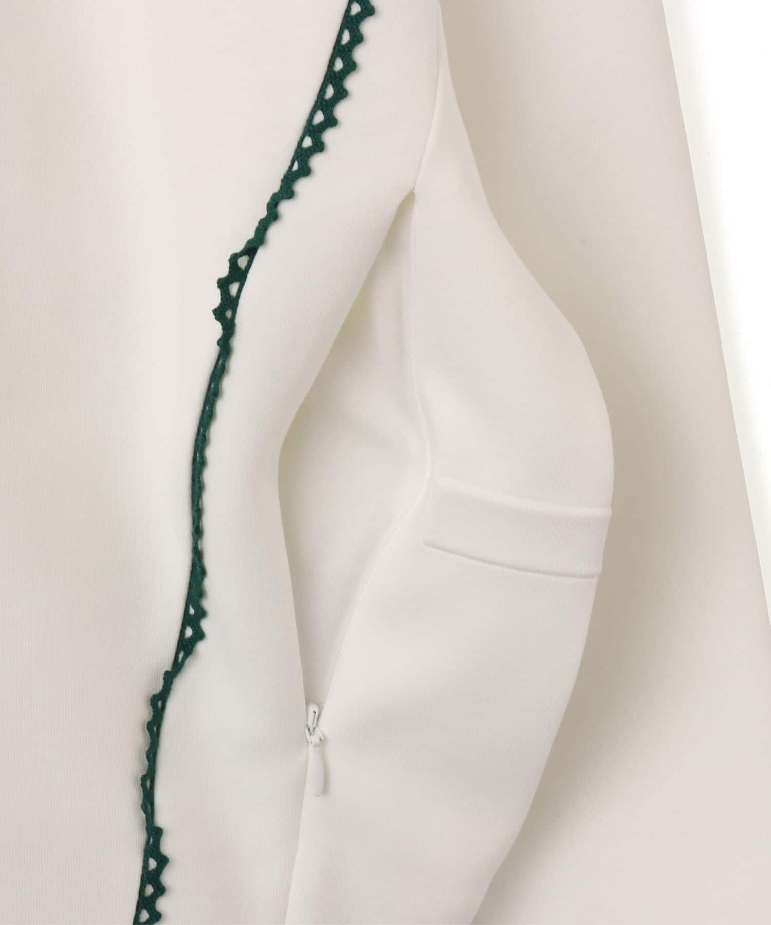 adidas X ARTE ANTWERP Z.N.E. FULL-ZIP TRACK TOP ホワイト/ベタースカーレットの画像