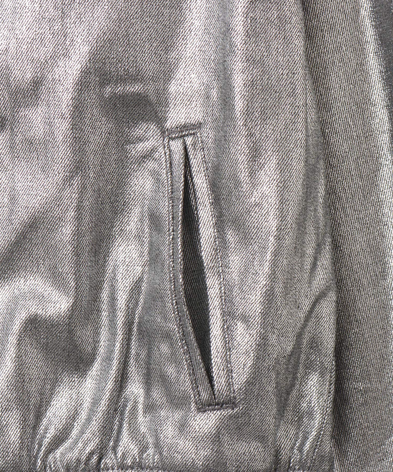 adidas FIREBIRD TRACK TOP DENIM シルバーメタリックの画像