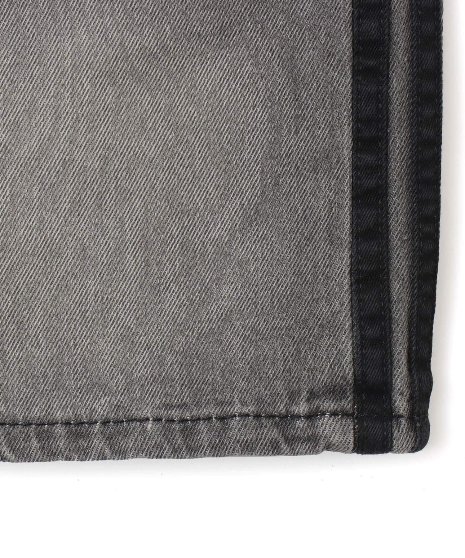 adidas 3 STRIPES SKIRT DENIM ウォッシュドグレーデニムの画像