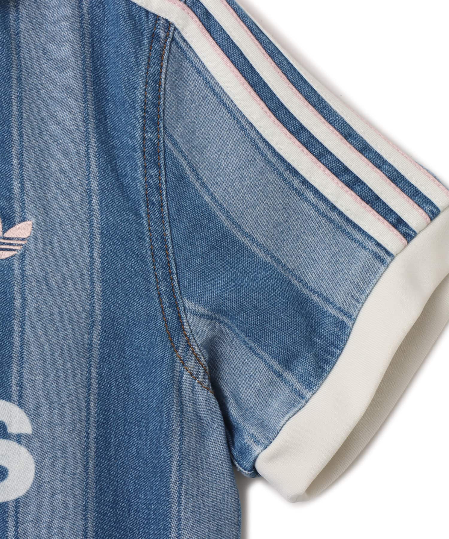 adidas DENIM FOOTBALL JERSEY インディゴデニムの画像