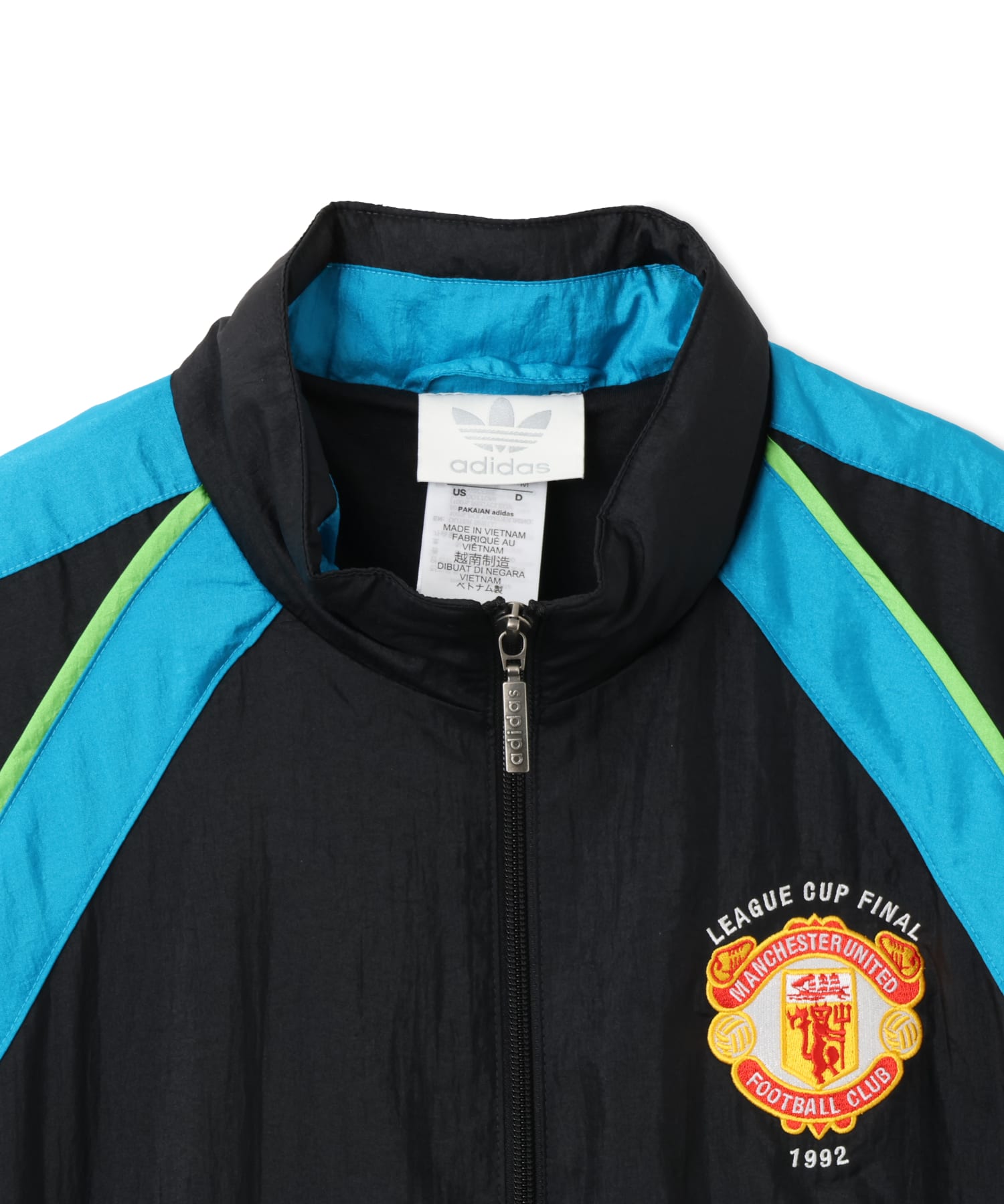 adidas マンチェスターユナイテッド WOVEN JKT 90 ブラックの画像