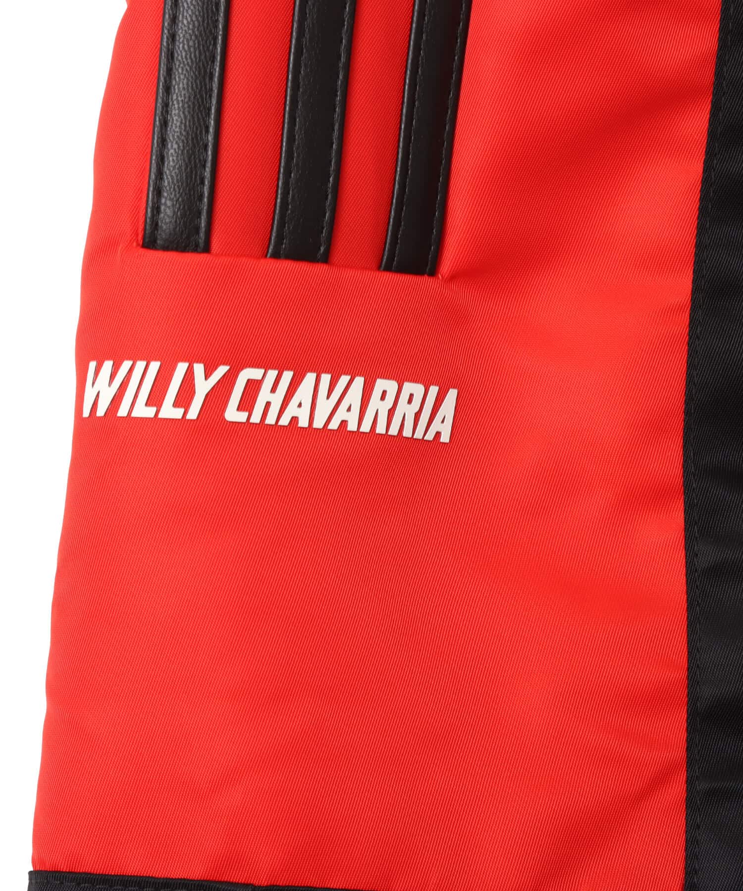 adidas CHAVARRIA FLEECE ZIP OFF PANT ブラック/レッドの画像