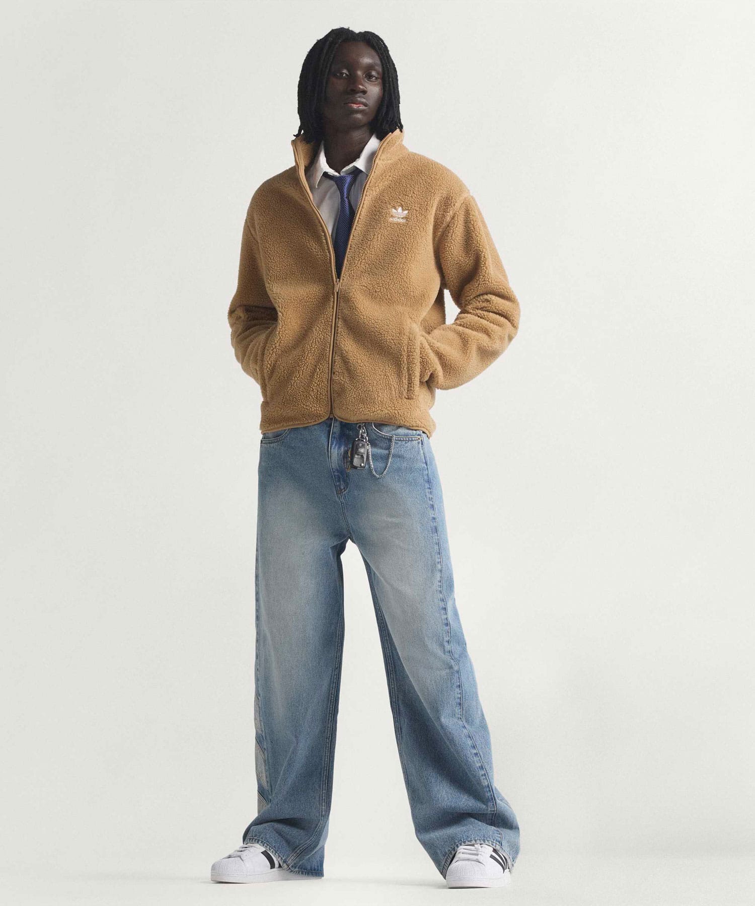 adidas DENIM PANTS インディゴデニムの画像