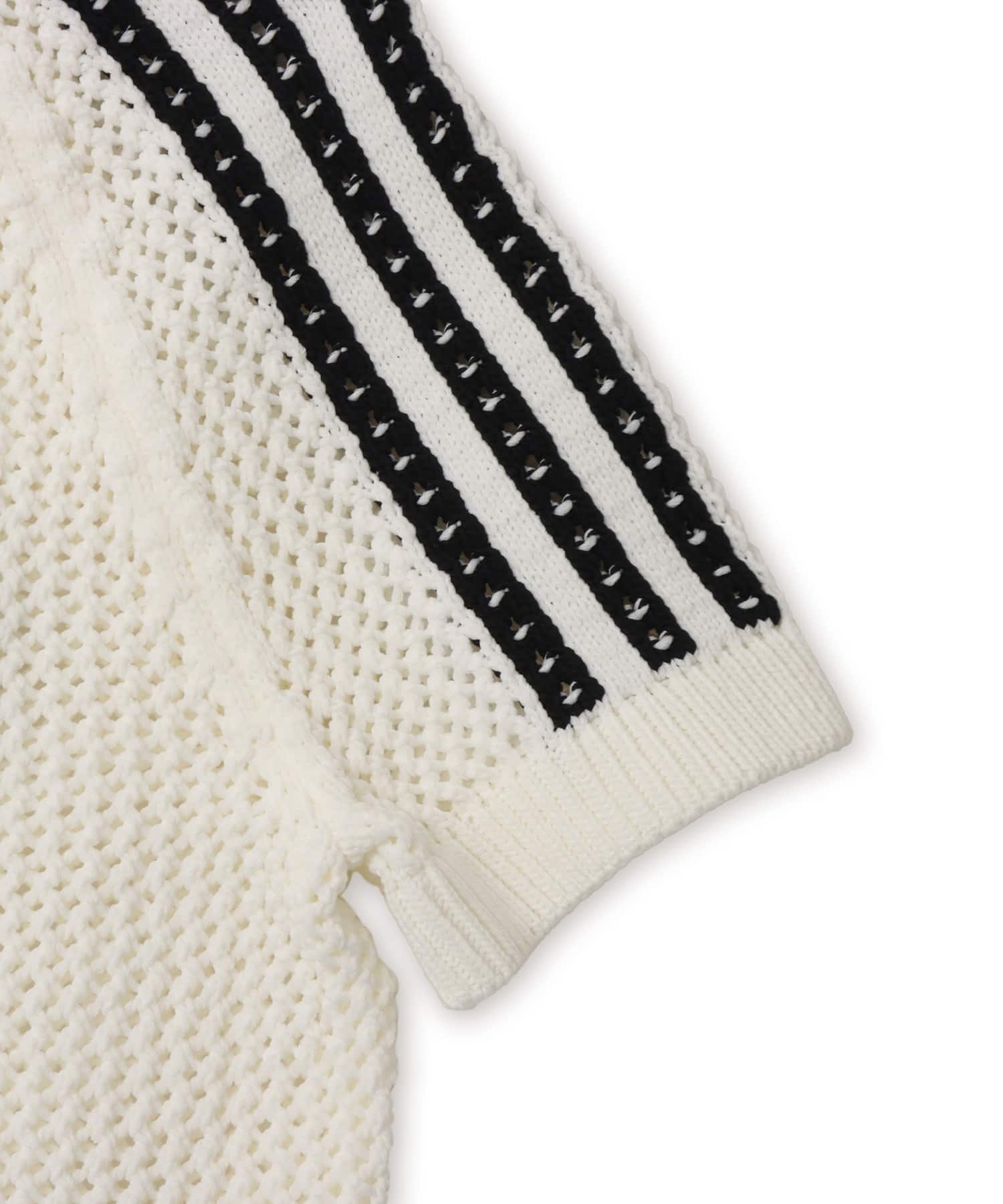 adidas KNITTED CROCHET CALI TEE オフホワイトの画像