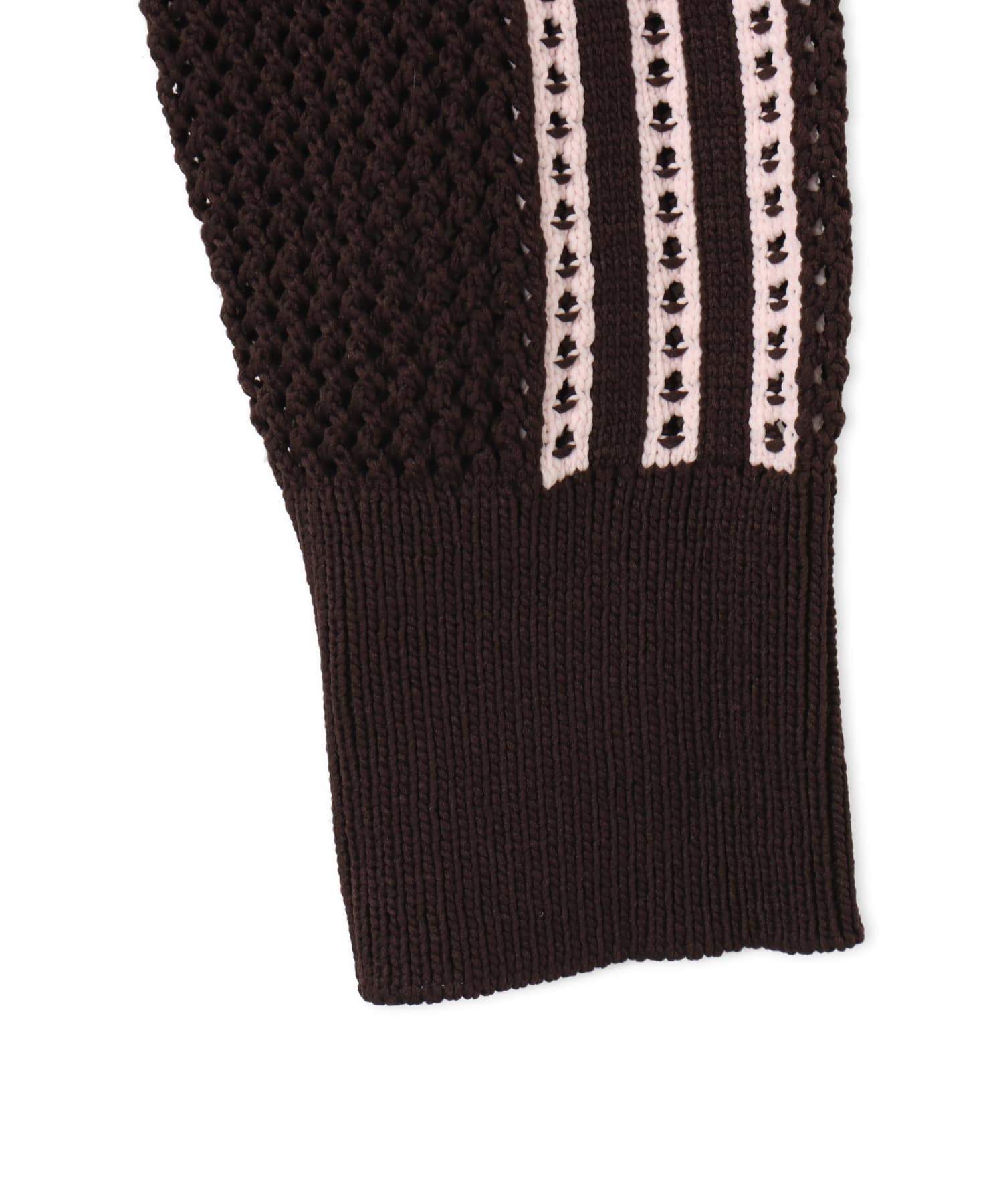 adidas KNITTED CROCHET FIREBIRD TRACK TOP オーロラコーヒーの画像