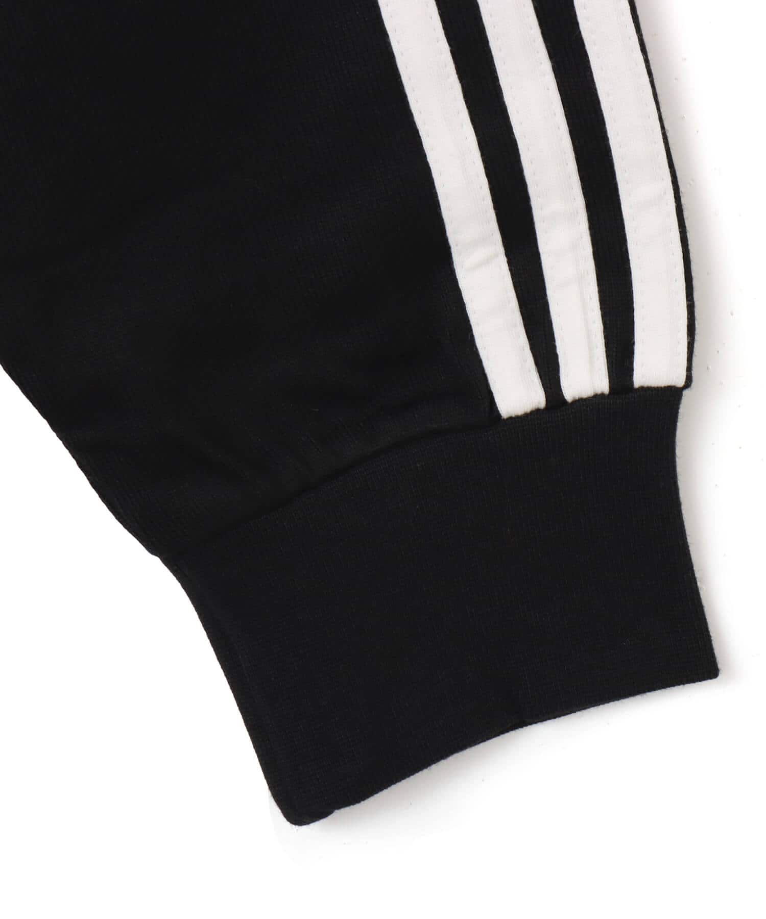 adidas 3-STRIPES RUGBY LONGSLEEVE POLO ブラックの画像