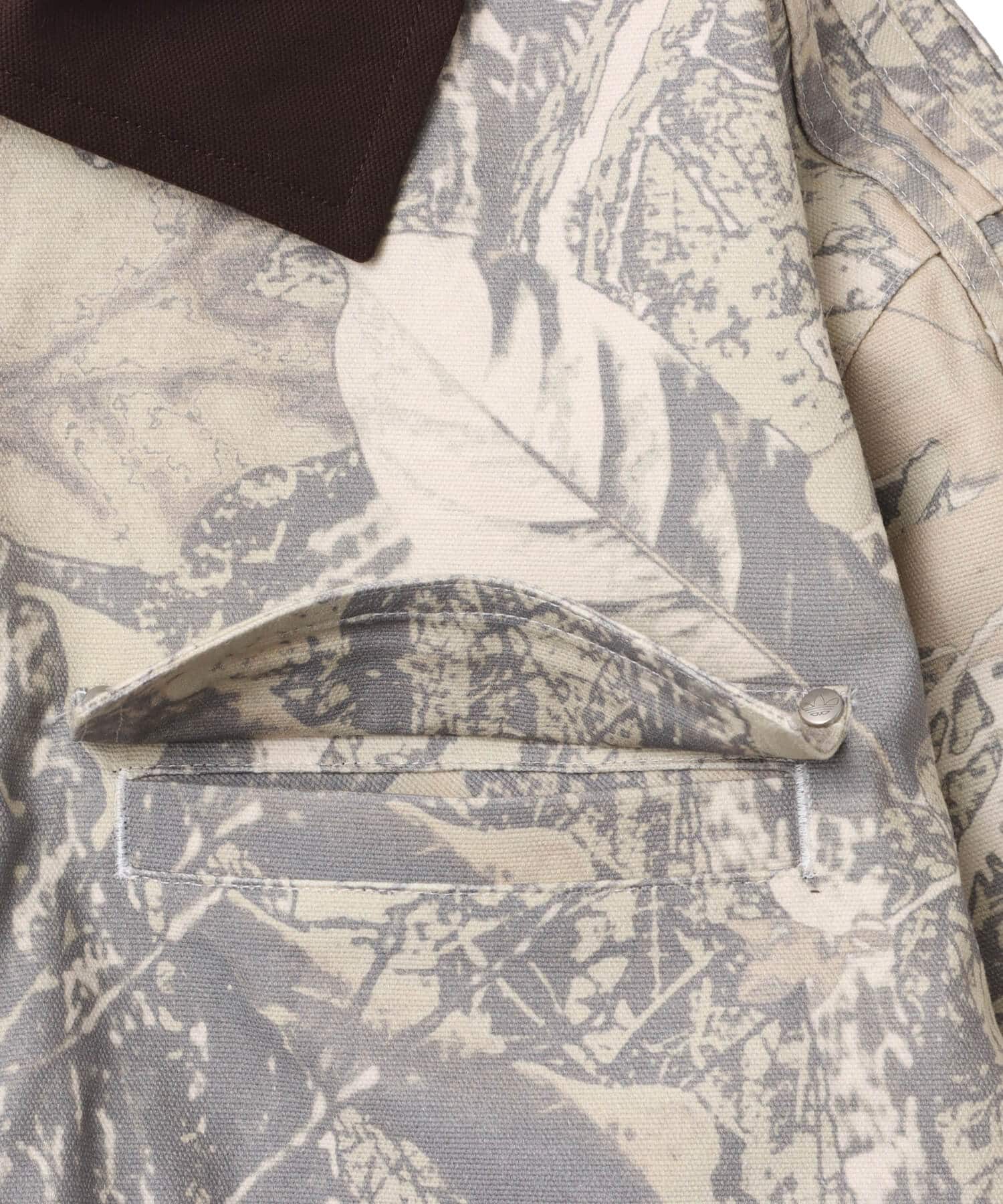 adidas Originals WORKWEAR CANVAS JACKET パテグレー/グレースリー/ワンダーベージュの画像