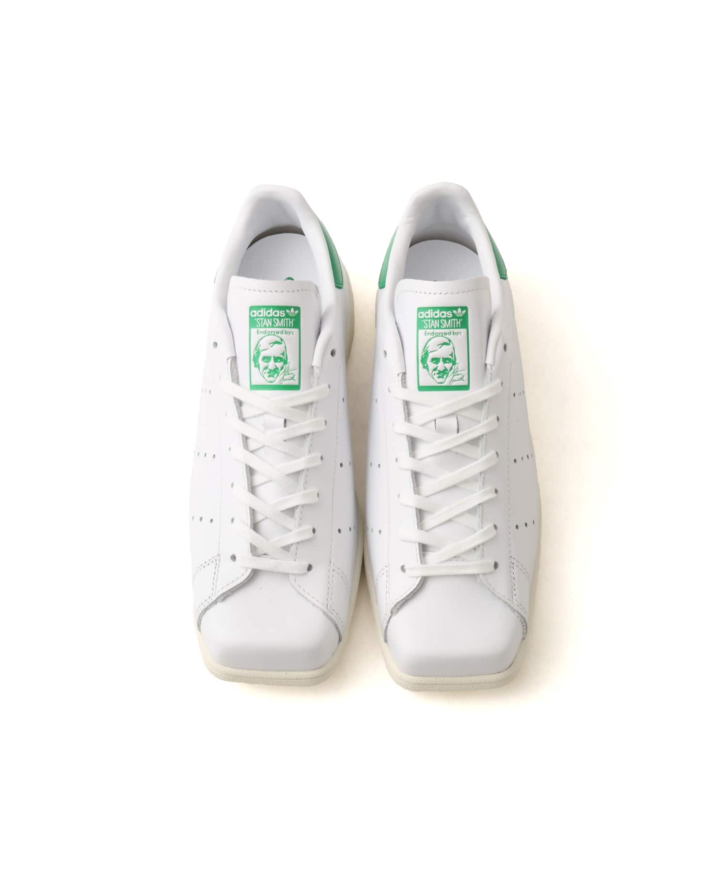adidas STAN SMITH SQ W FTWWHT/GREEN/OWHITEの画像