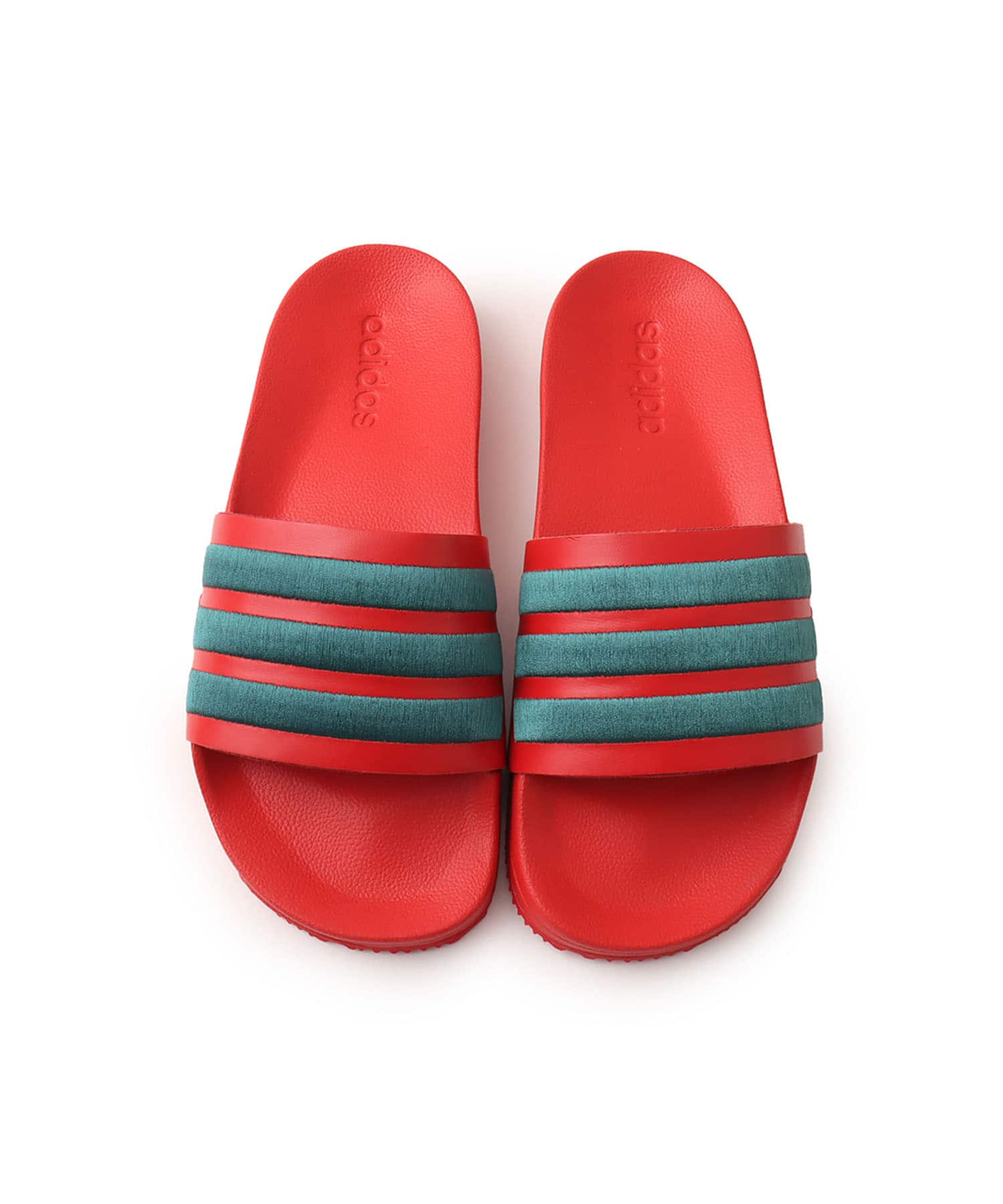adidas X ARTE ANTWERP ADILETTE SLIDES BETSCA/CGREEN/BETSCAの画像