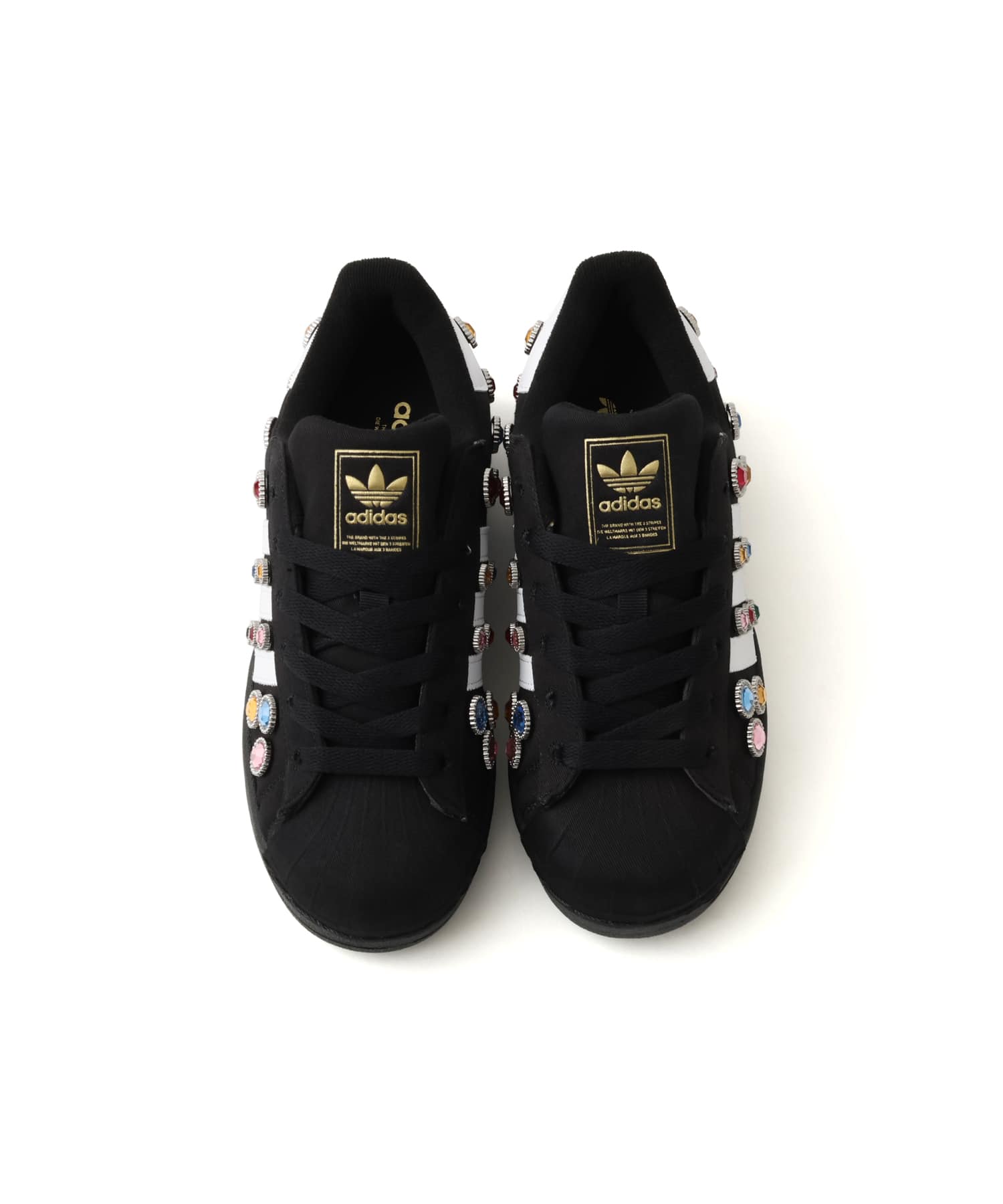 adidas SUPERSTAR II W CBLACK/FTWWHT/GOLDMTの画像