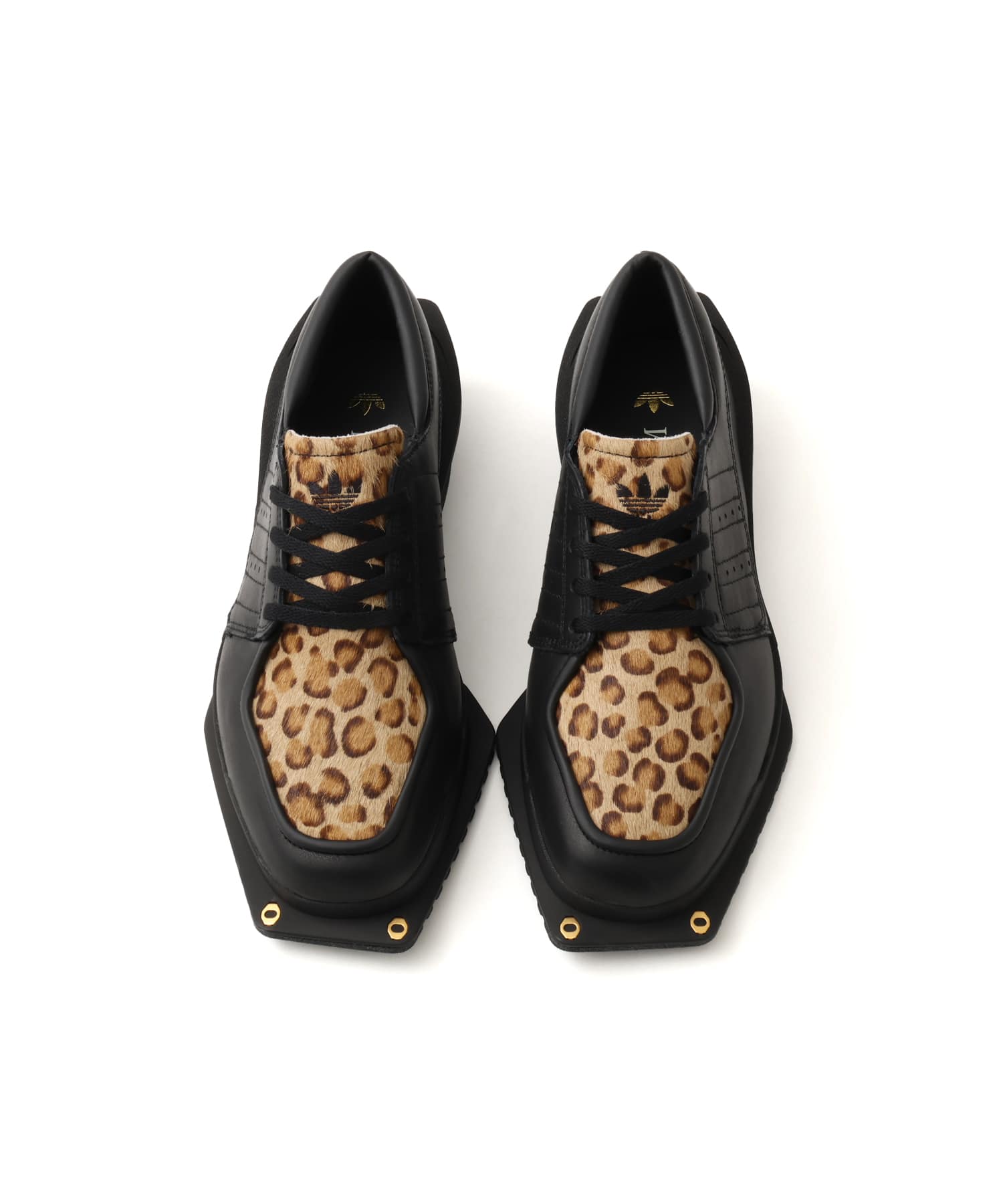 adidas FORUM SQ LOAFER W CBLACK/SUPCOL/GOLDMTの画像
