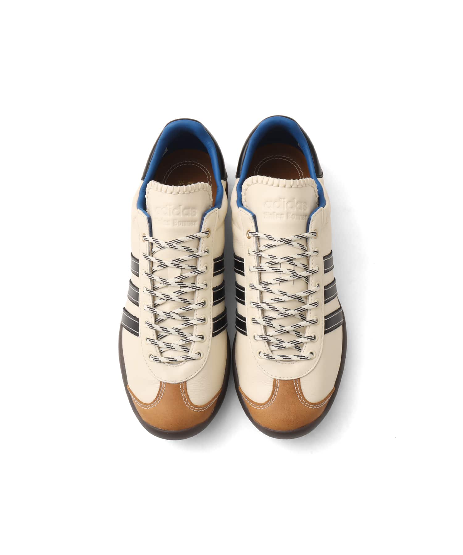 adidas WALES BONNER KARINTHA OG WONDER WHITE/CORE BLACK/LUSH BLUEの画像