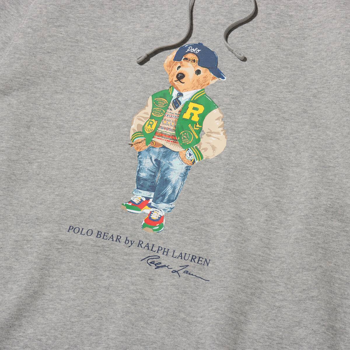POLO RALPH LAUREN LONG SLEEVE-SWEATSHIRT SEASONAL FLEECE F24 ANDOVER HTHR VRSY BEAR の画像