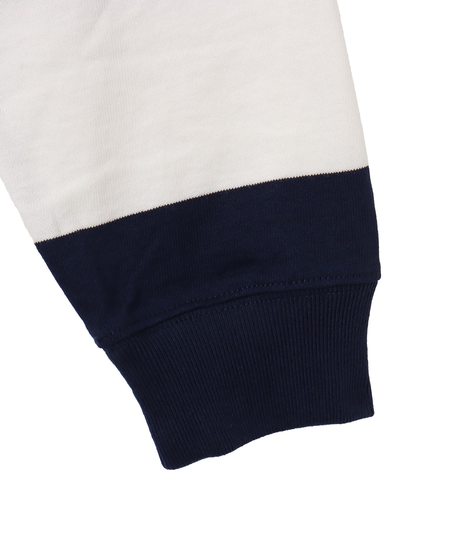 POLO RALPH LAUREN BIG FIT RUGBY SHIRT WHITE/NEWPORT NAVY