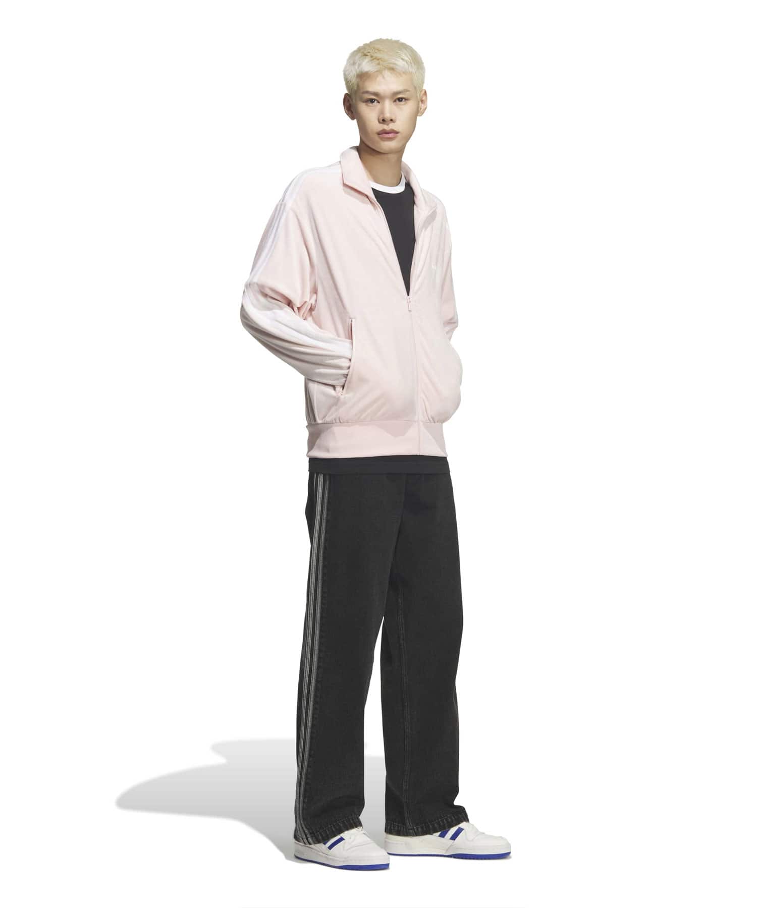 adidas FIREBIRD TRACK TOP VELOUR サンディーピンクの画像