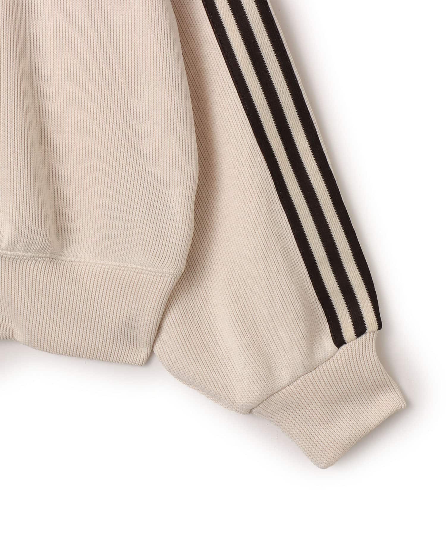 adidas KNIT BALOON TRACK TOP ワンダーホワイトの画像