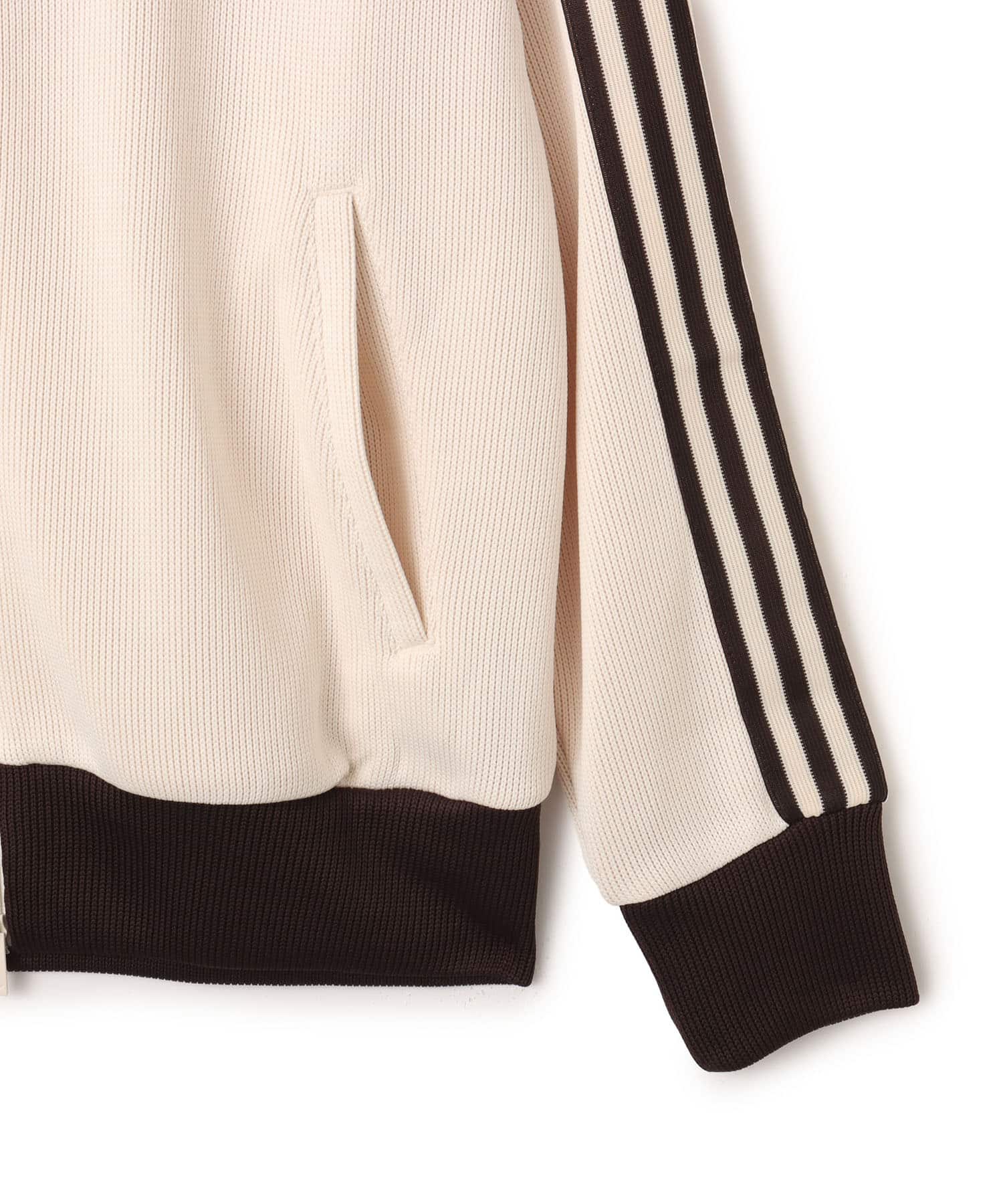 adidas FIREBIRD KNIT TRACK TOP ワンダーホワイトの画像