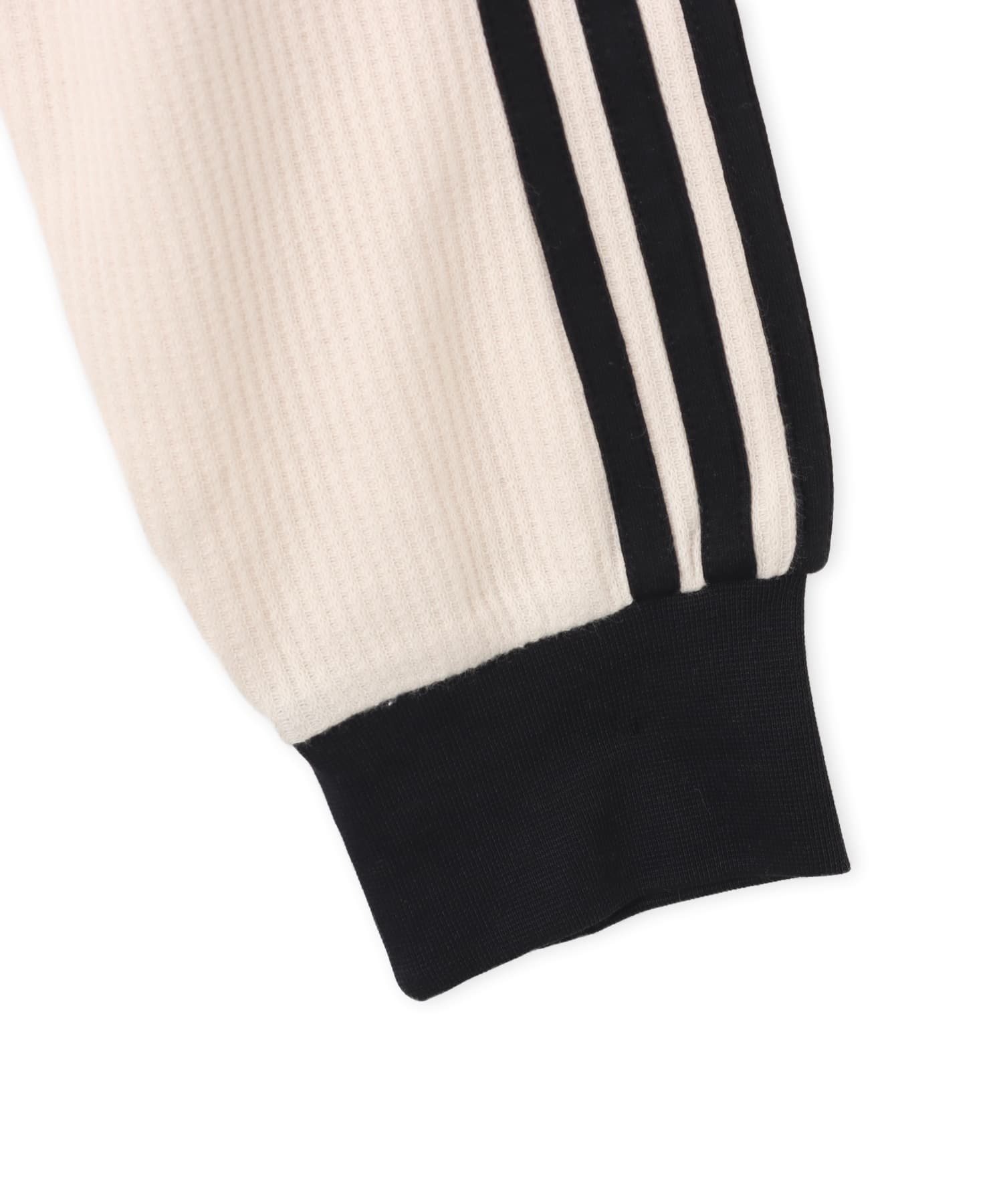 adidas WAFFLE LONG SLEEVE POLO ワンダーホワイトの画像