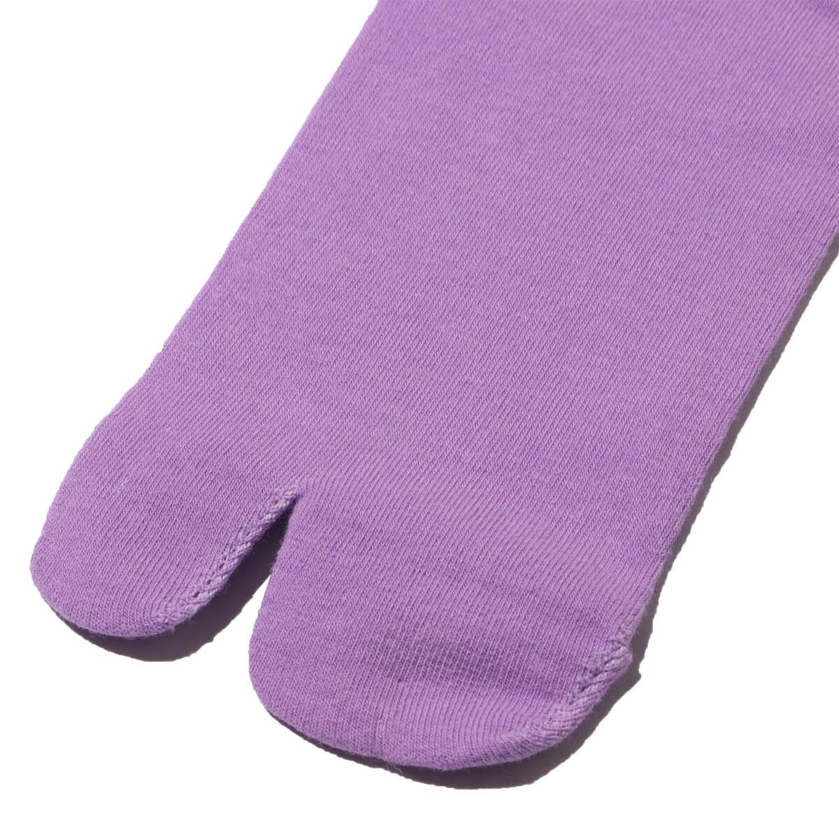 atmos pink カラフル タビ ソックス PURPLEの画像