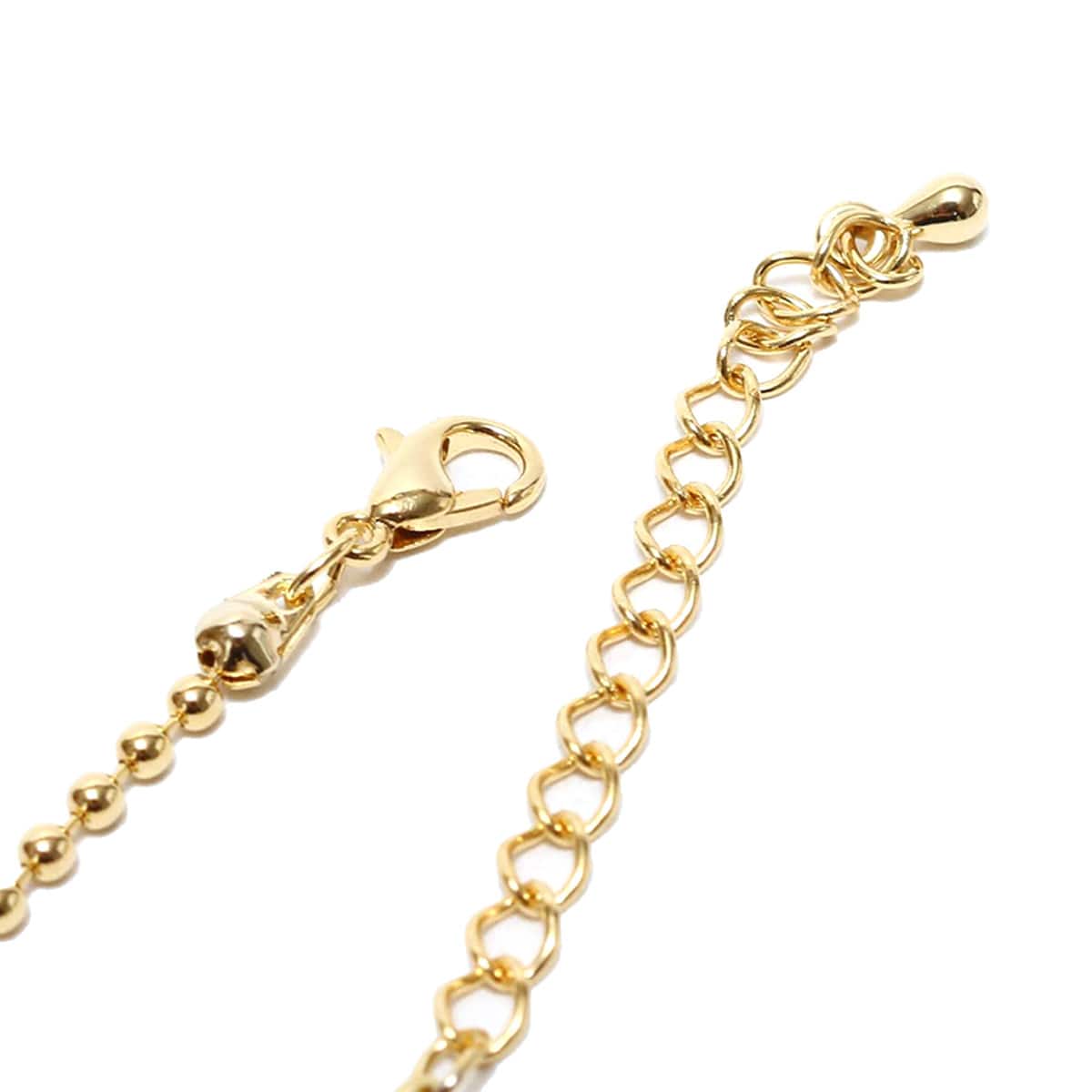 atmos pink ボールチェーン 2連ネックレス GOLDの画像