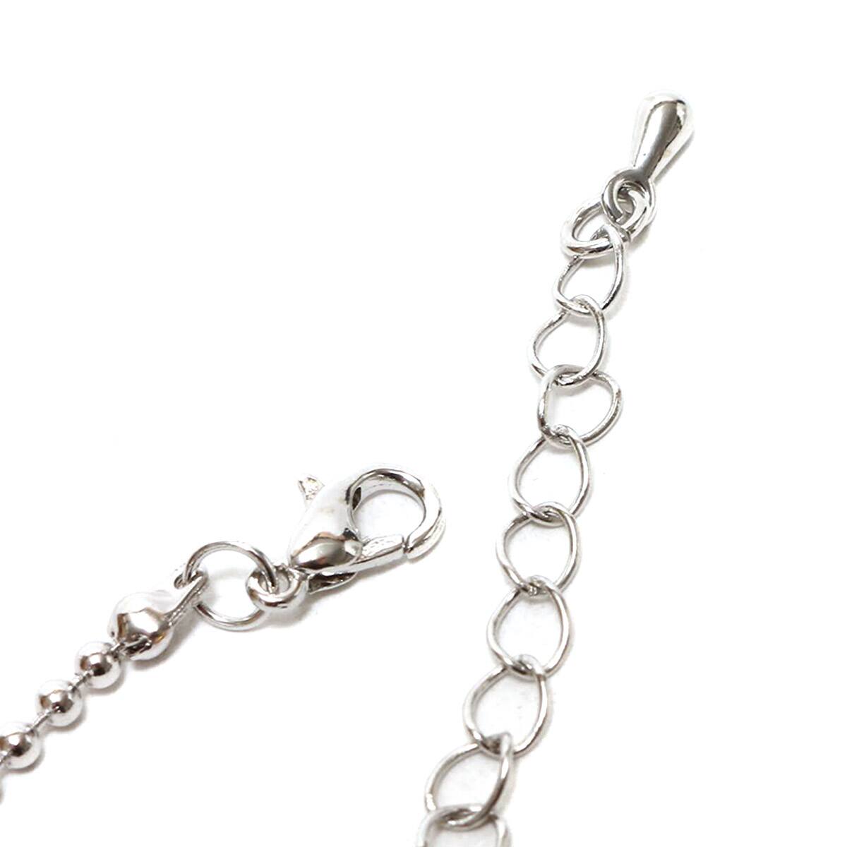 atmos pink ボールチェーン 2連ネックレス SILVERの画像