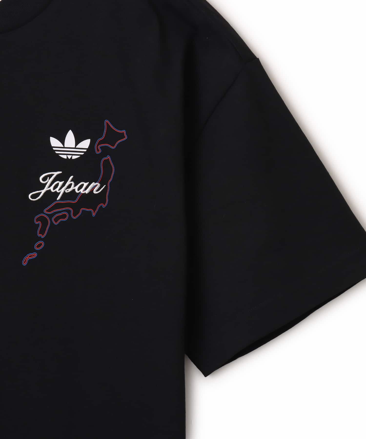 adidas JAPAN S/S TEE ブラックの画像