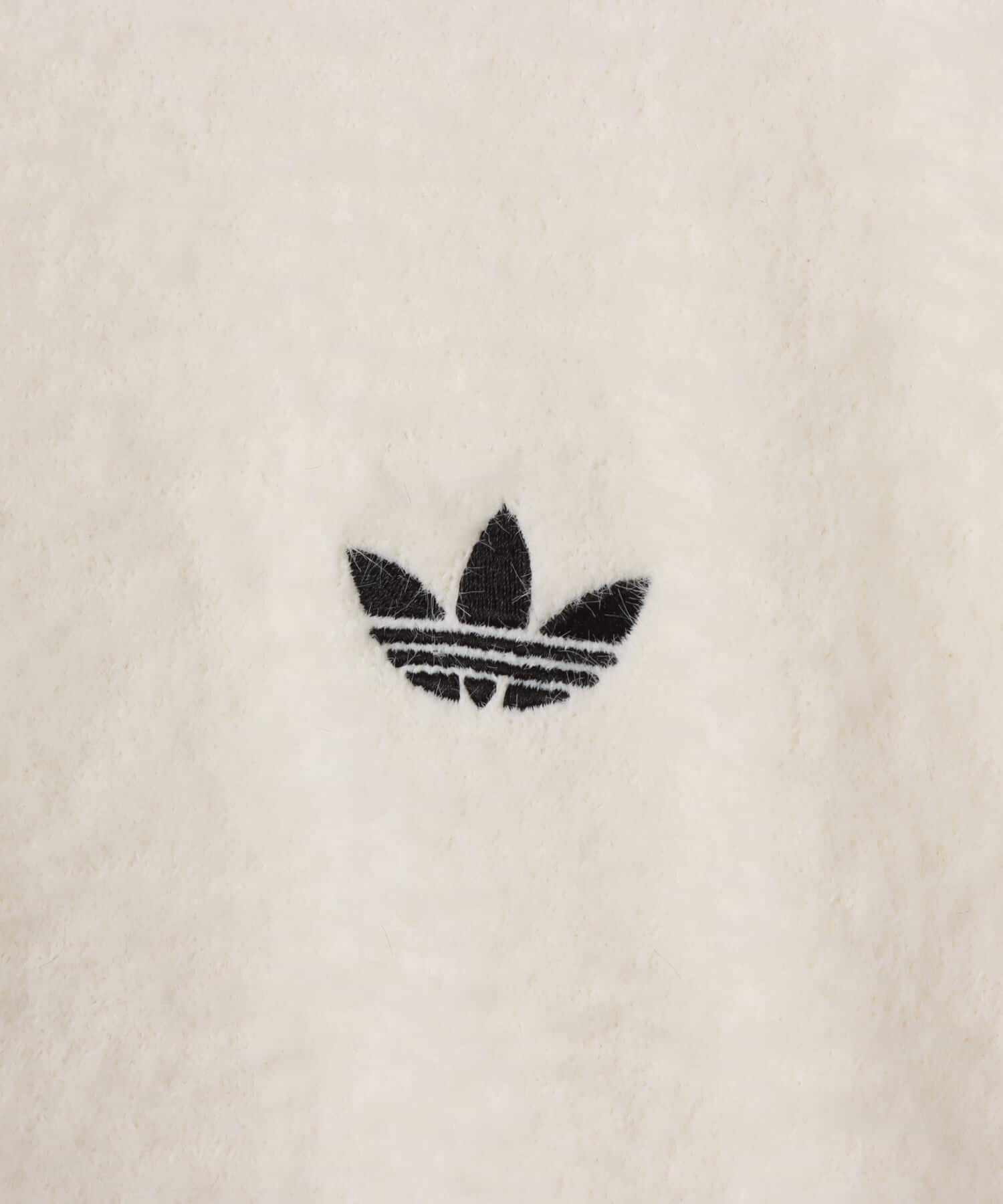 adidas FAUX MOHAIR CLASSIC TRACKTOP オフホワイト/ブラックの画像