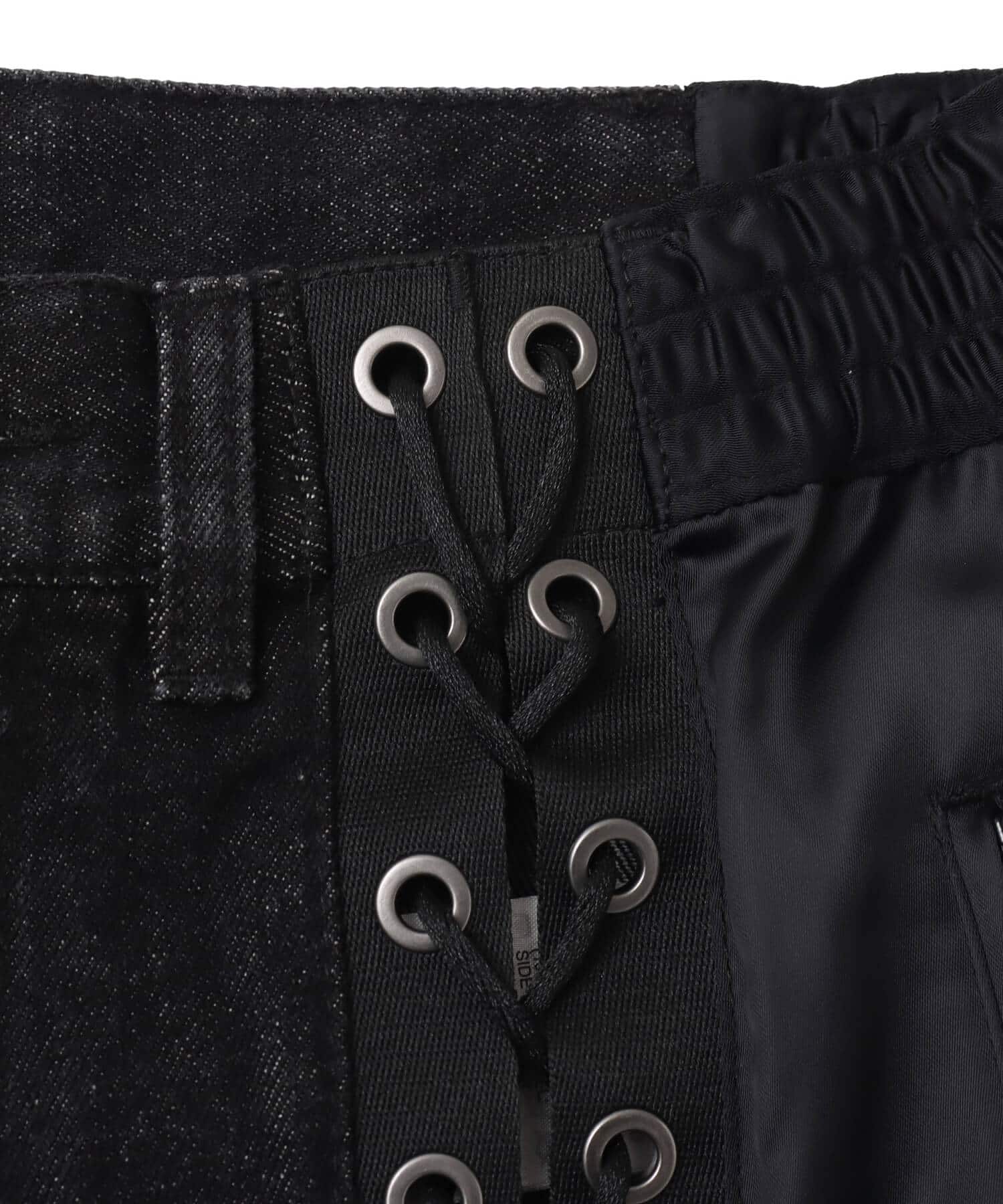 adidas DENIM FIREBIRD TRACK PANTS ブラックの画像