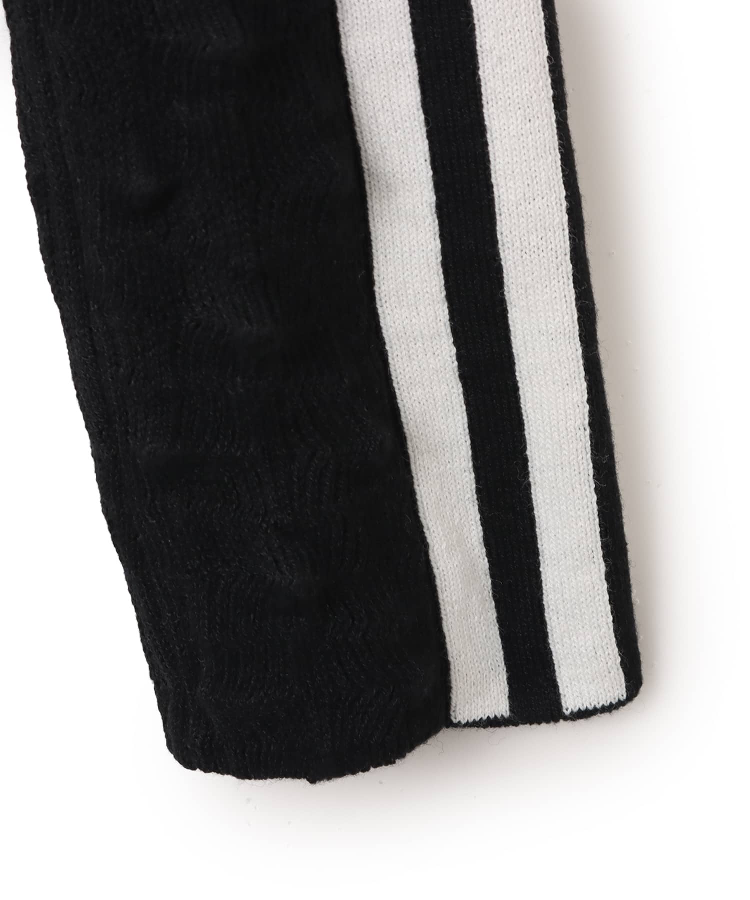 adidas SLIM SOLID SPIKE KNIT SWEATSHIRT ブラックの画像