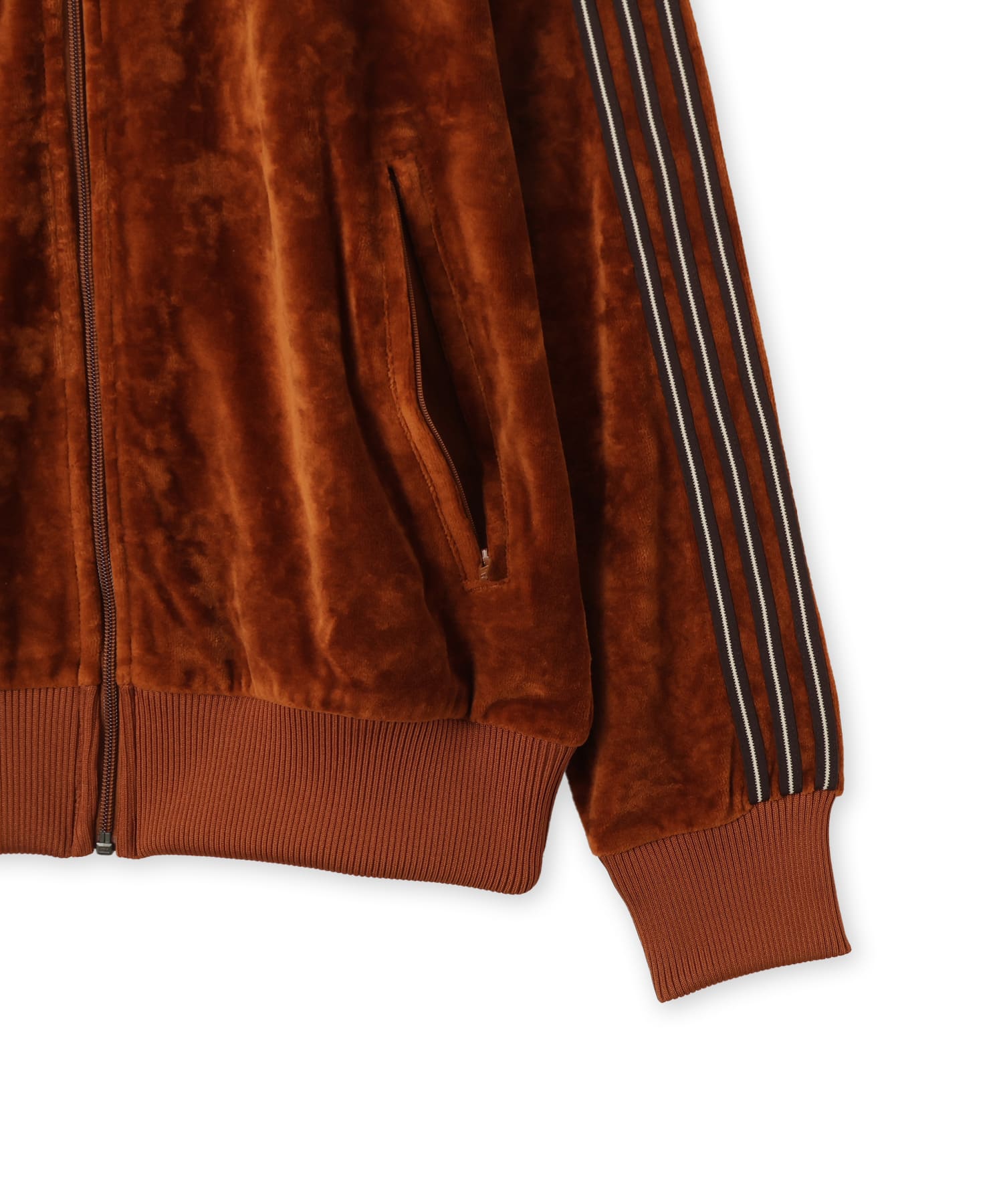 adidas FIREBIRD VELOUR TRACK TOP ダスキーブロンズの画像