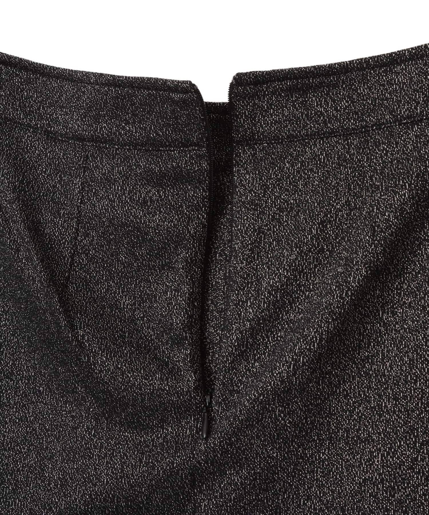 adidas LUREX MINI SKIRT ブラック/シルバーメタリックの画像