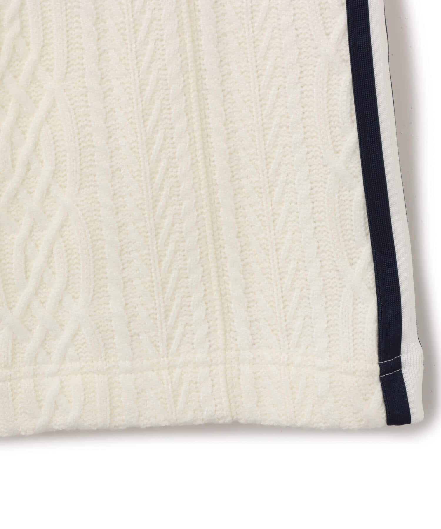 adidas KNIT CLASSIC TRACK TROUSERS オフホワイトの画像