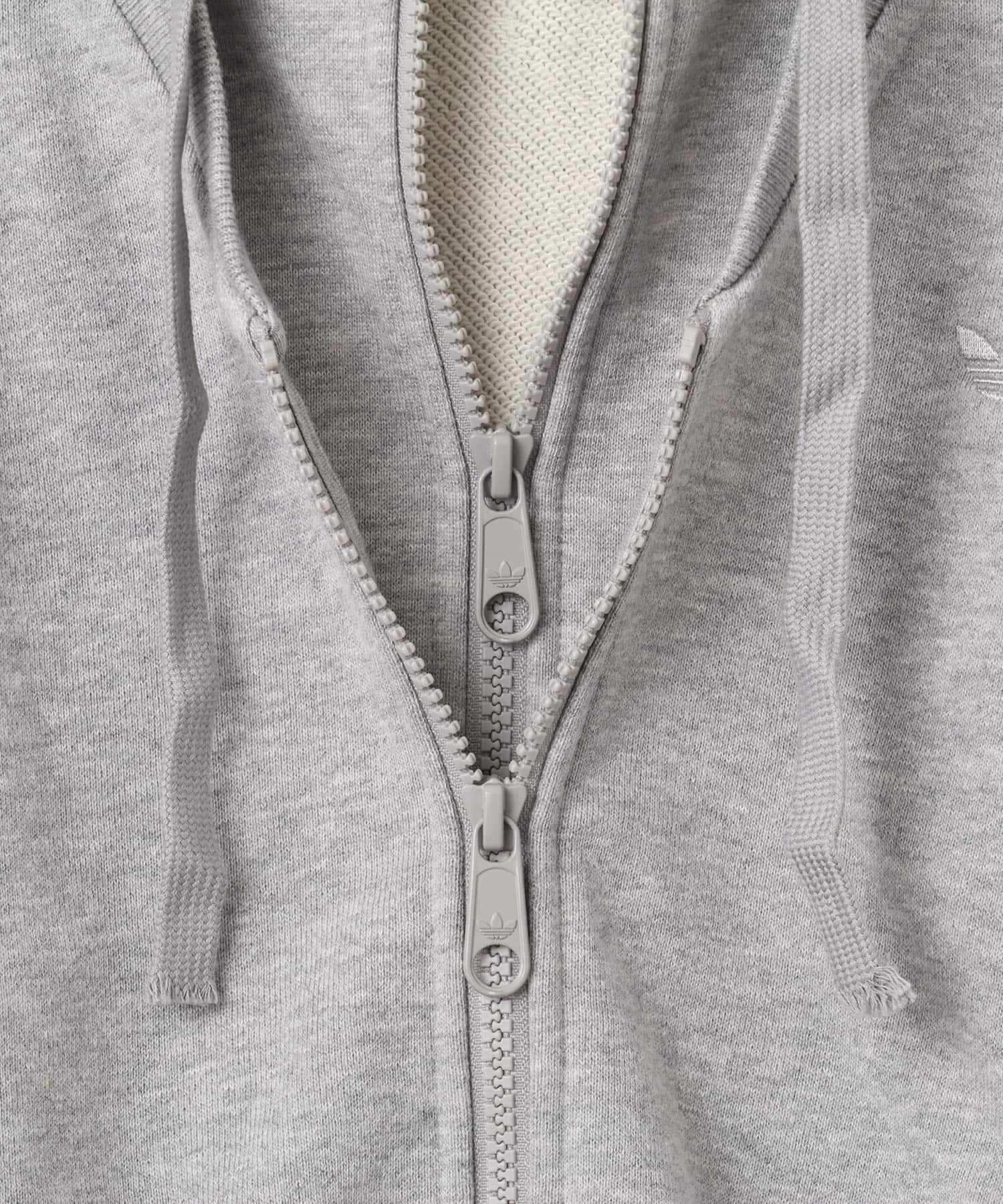 adidas SST DOUBLE FRONT HOODY ミディアムグレーヘザーの画像