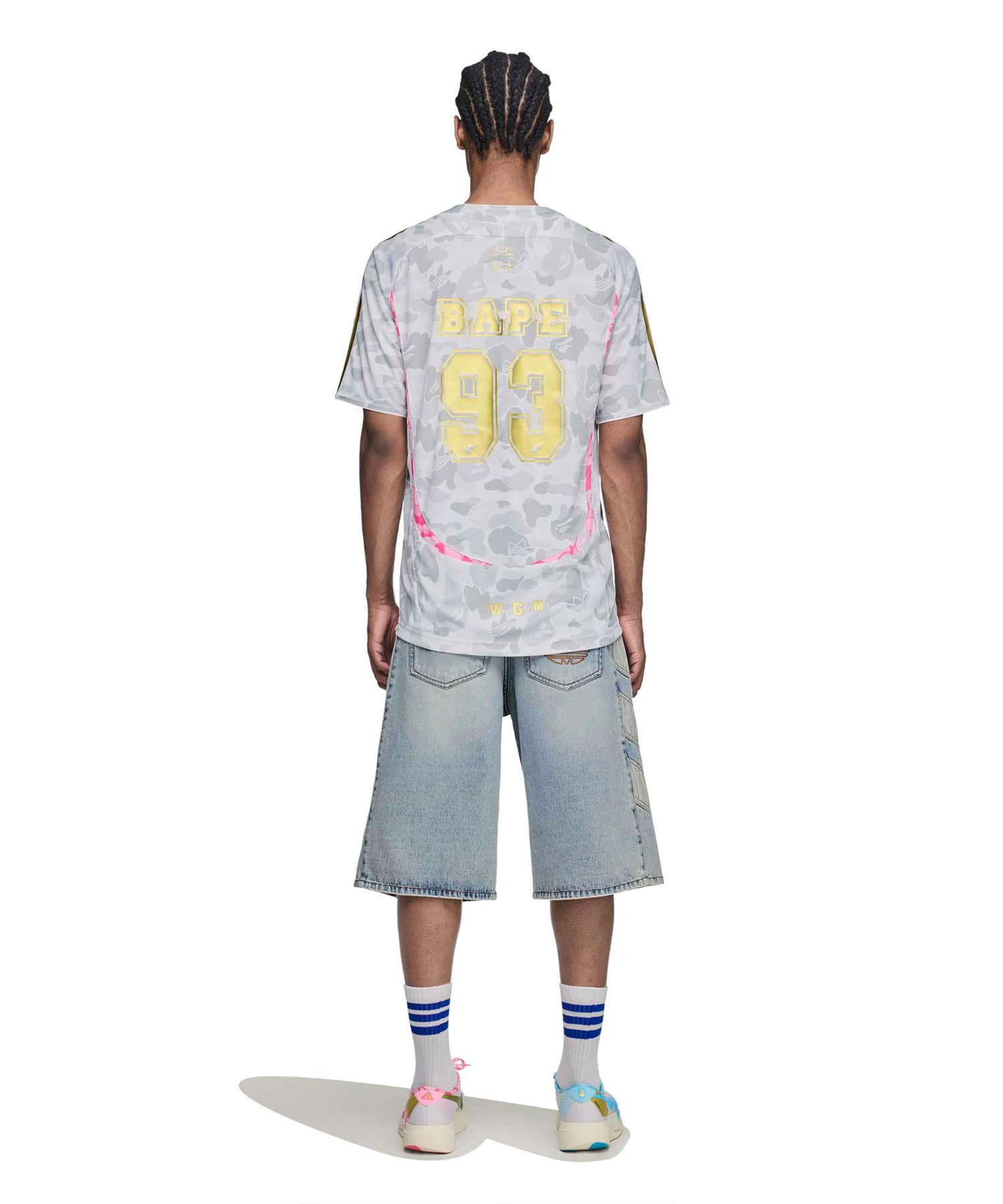 adidas TEAMGEIST TEE BAPE A ホワイトの画像